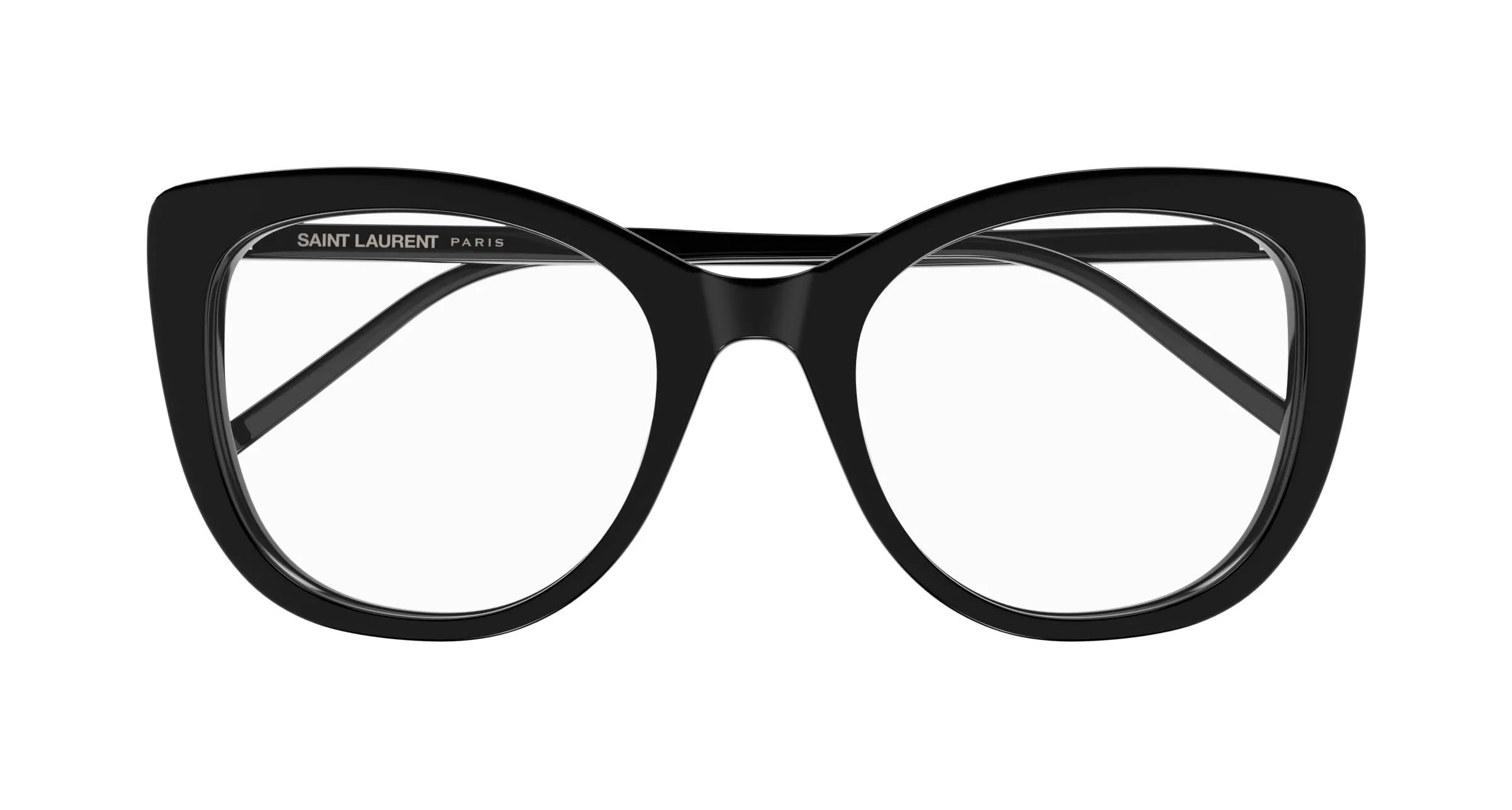 SAINT LAURENT SL 778 001 Montature da vista Acetato Nero Trasparente Cat Eye ["Antiriflesso"] - immagine 2