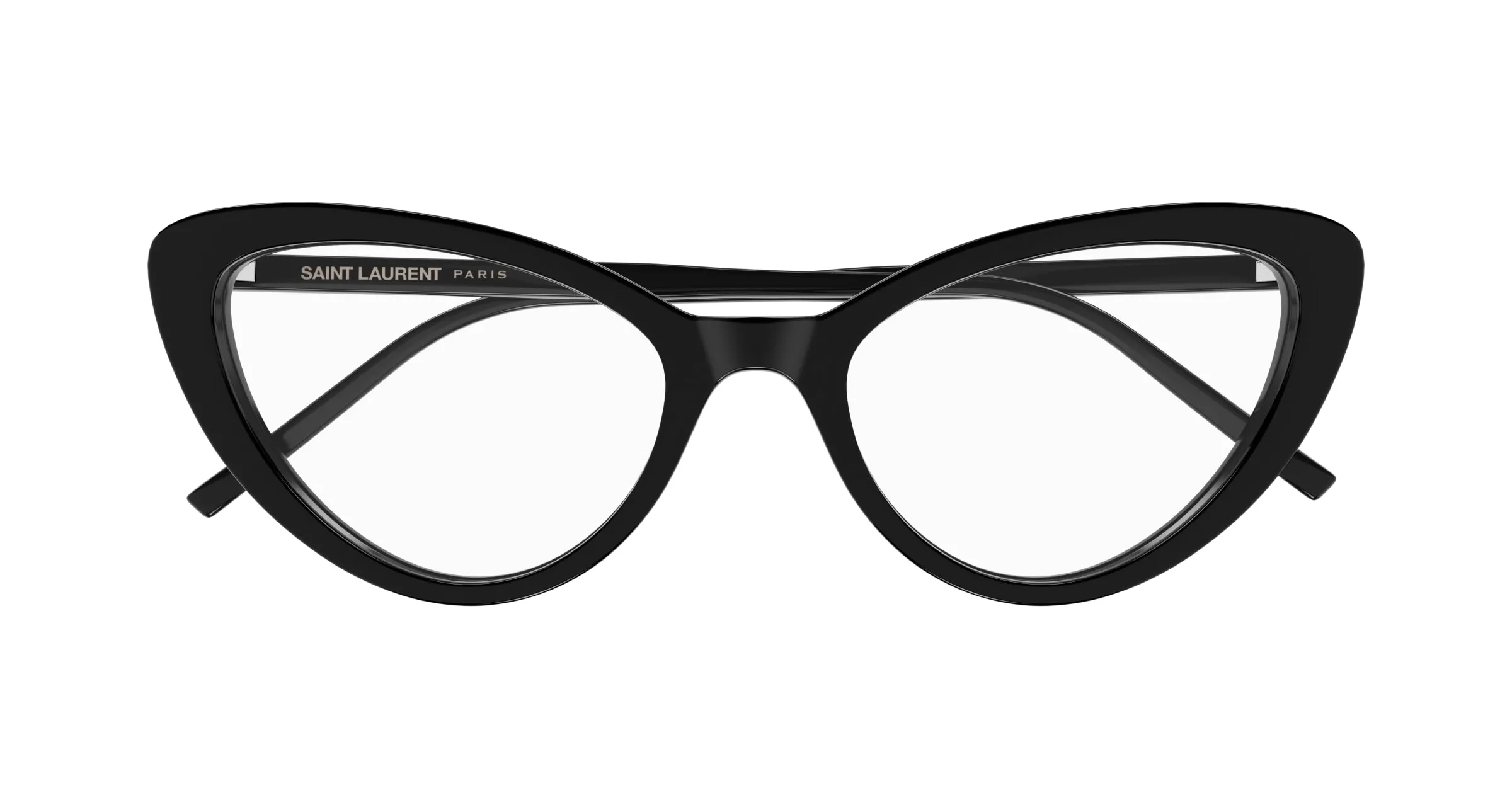 SAINT LAURENT SL 777 001 Montature da vista Acetato Nero Trasparente Cat Eye ["Antiriflesso"] - immagine 2
