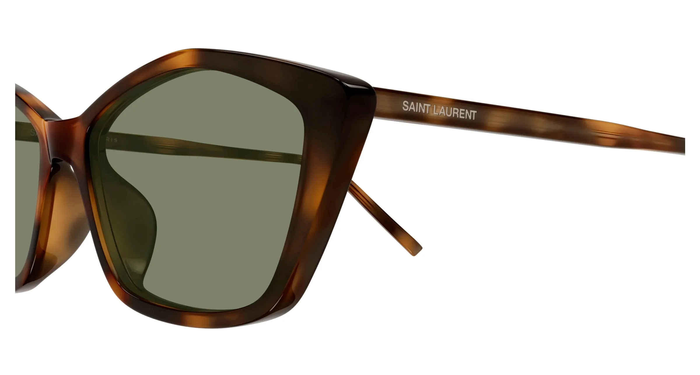 SAINT LAURENT SL 775 003 Occhiali da sole Acetato Havana Verde Cat Eye - immagine 3