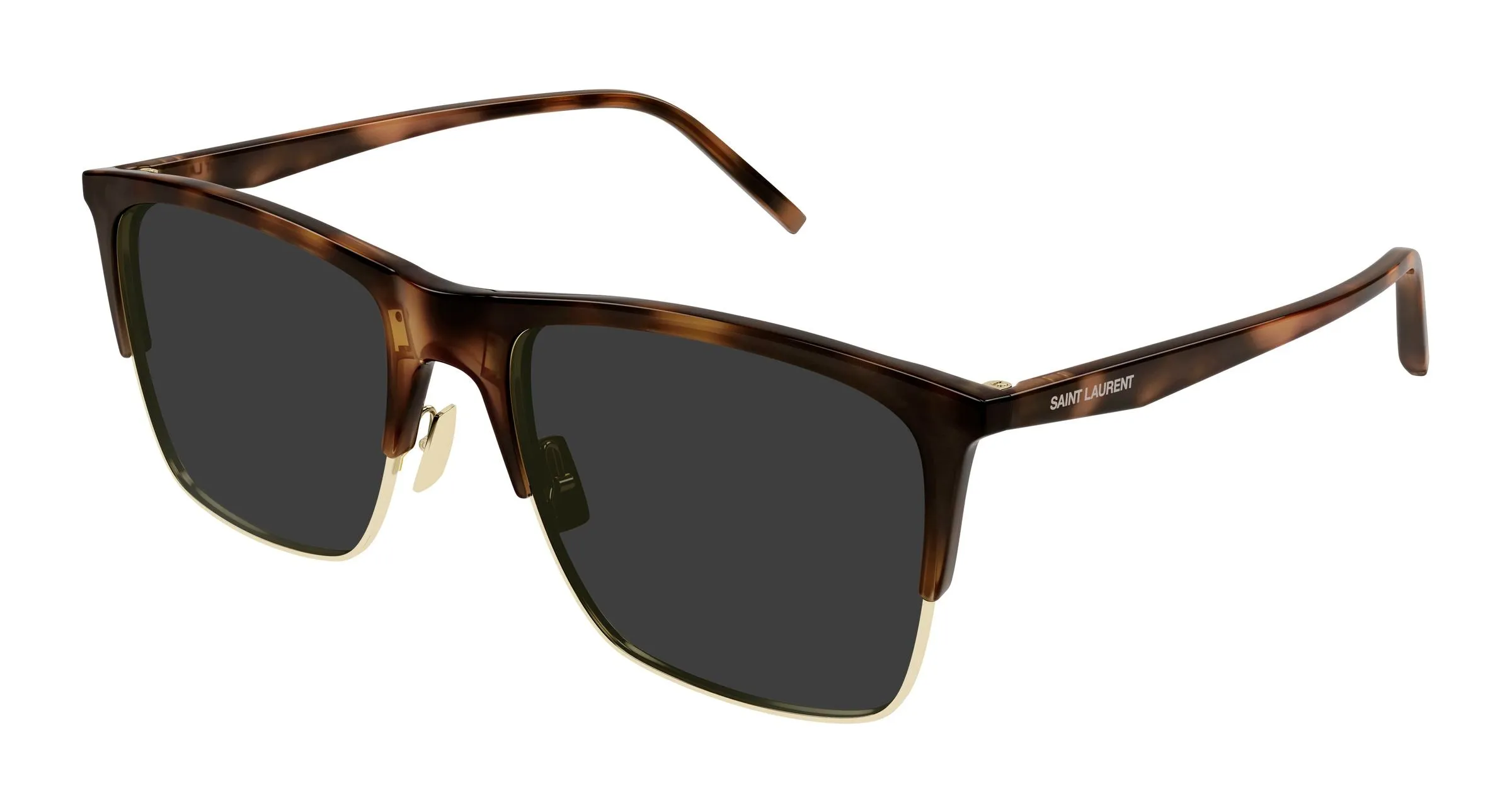 SAINT LAURENT SL 768 004 Occhiali da sole Bio-iniettato Havana Grigio Squadrata - immagine 1