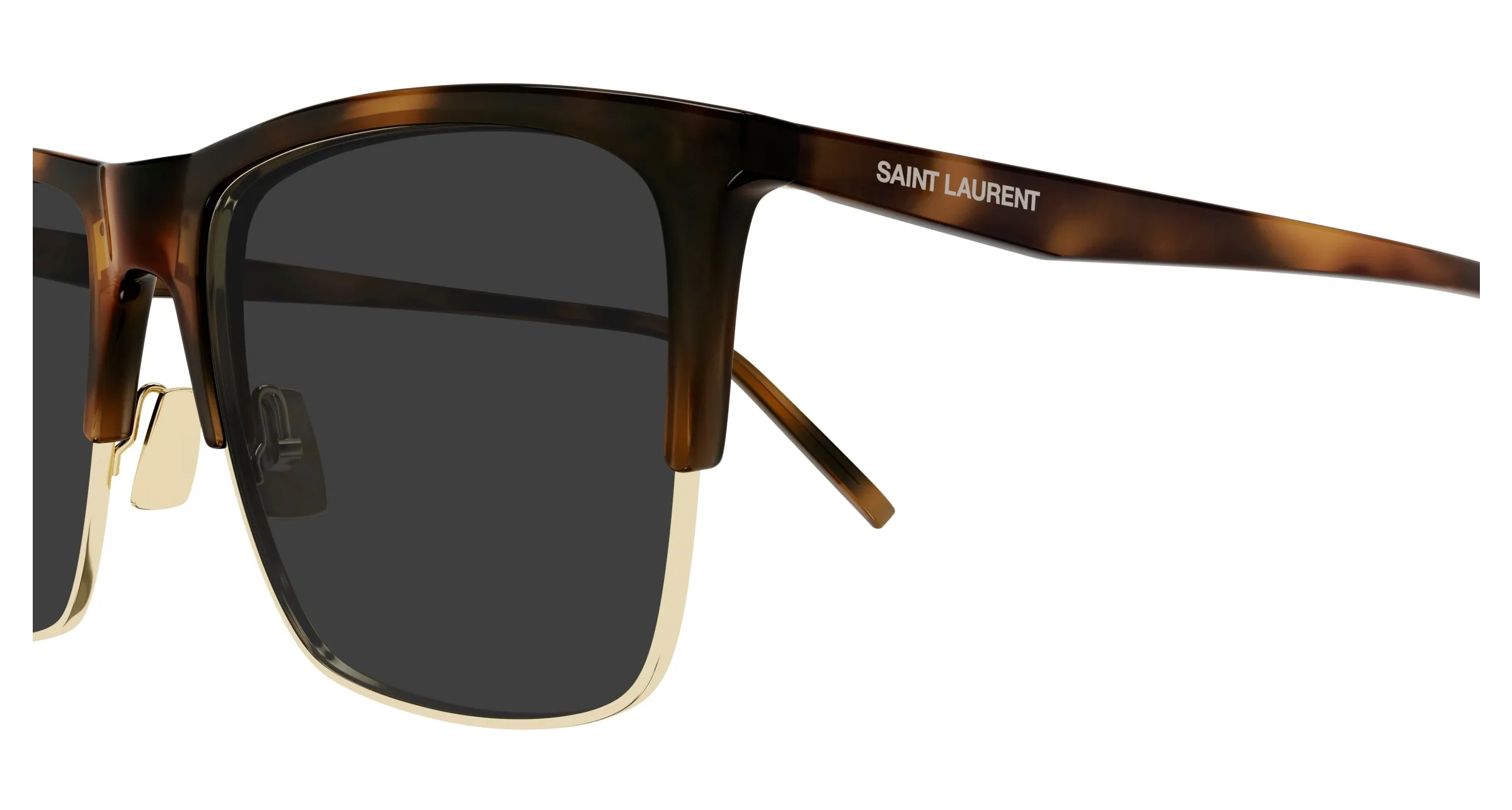SAINT LAURENT SL 768 004 Occhiali da sole Bio-iniettato Havana Grigio Squadrata - immagine 3