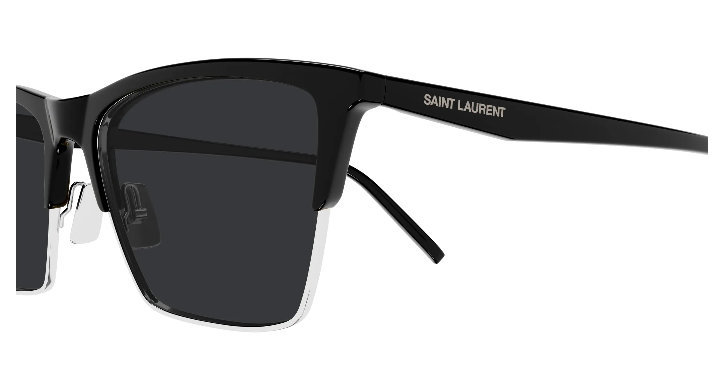 SAINT LAURENT SL 767 002 Occhiali da sole Bio-iniettato Nero Nero Cat Eye - immagine 3
