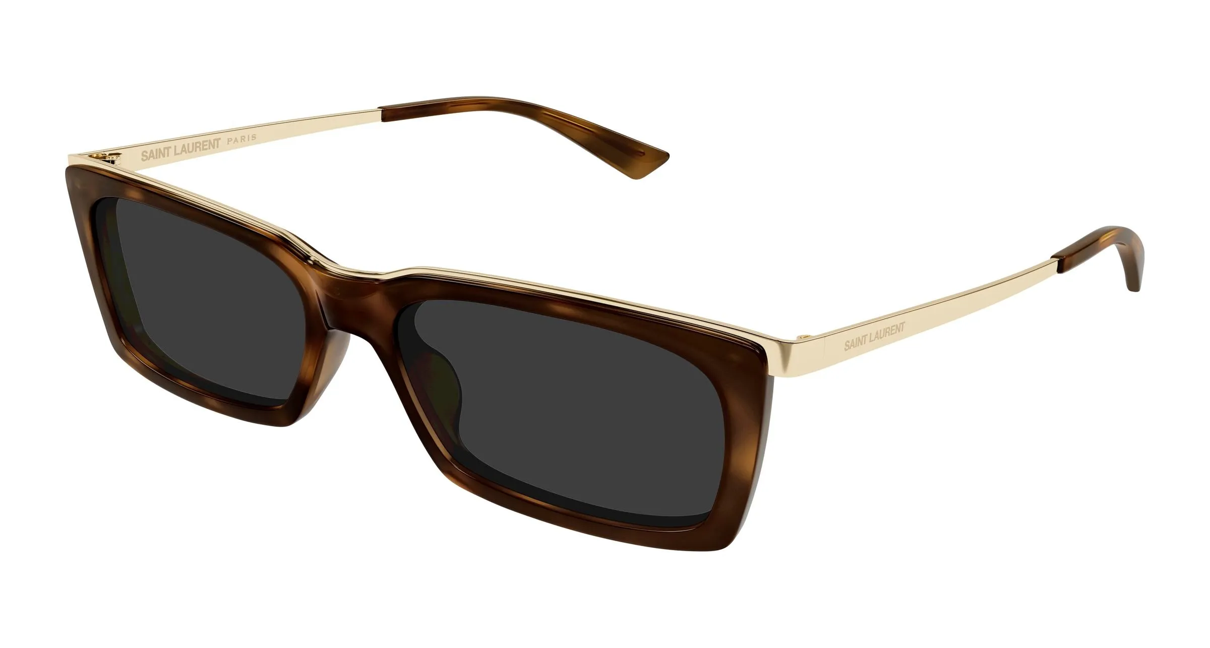SAINT LAURENT SL 766 004 Occhiali da sole Acetato Havana Grigio Squadrata - immagine 1