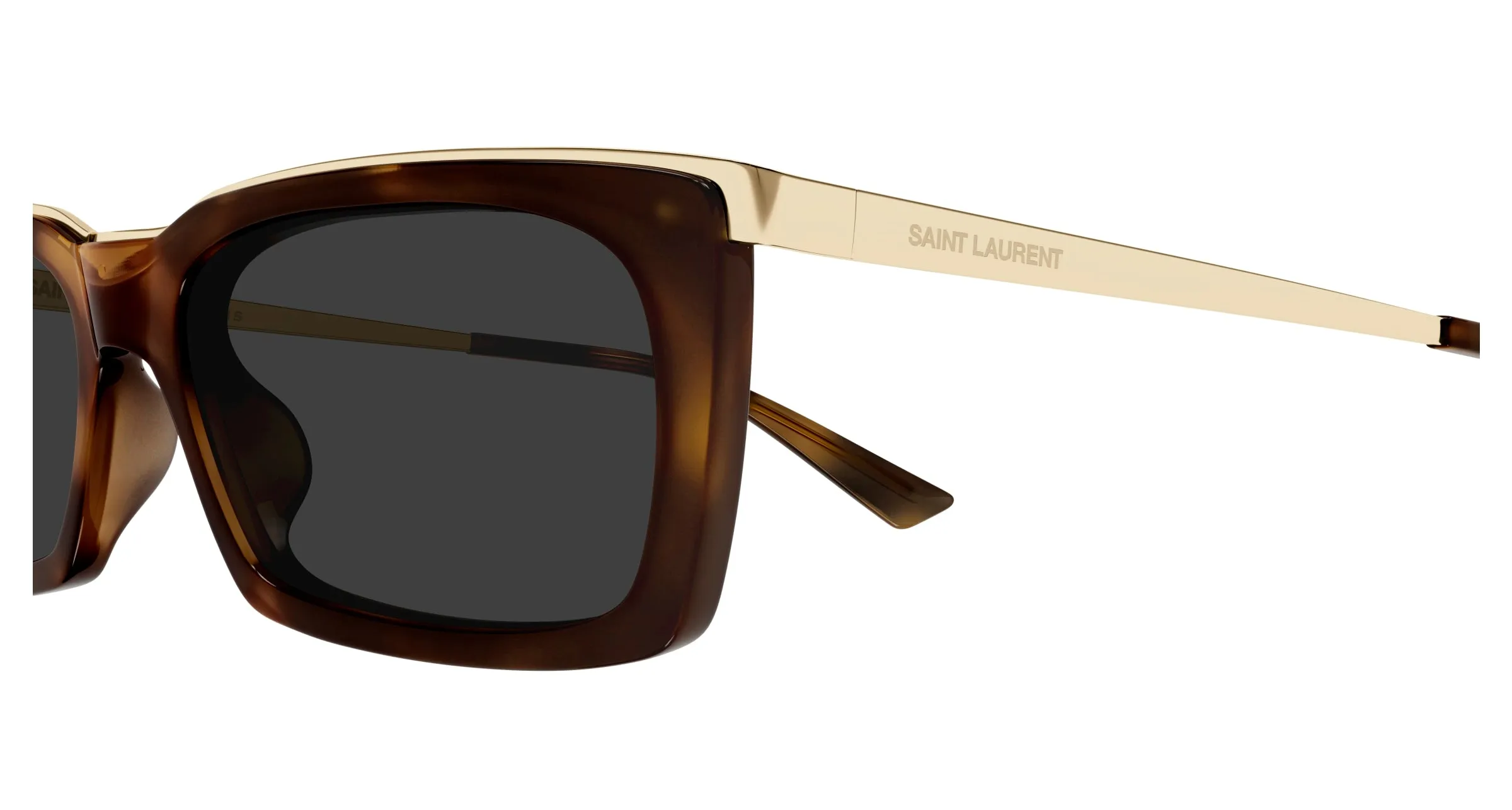 SAINT LAURENT SL 766 004 Occhiali da sole Acetato Havana Grigio Squadrata - immagine 3