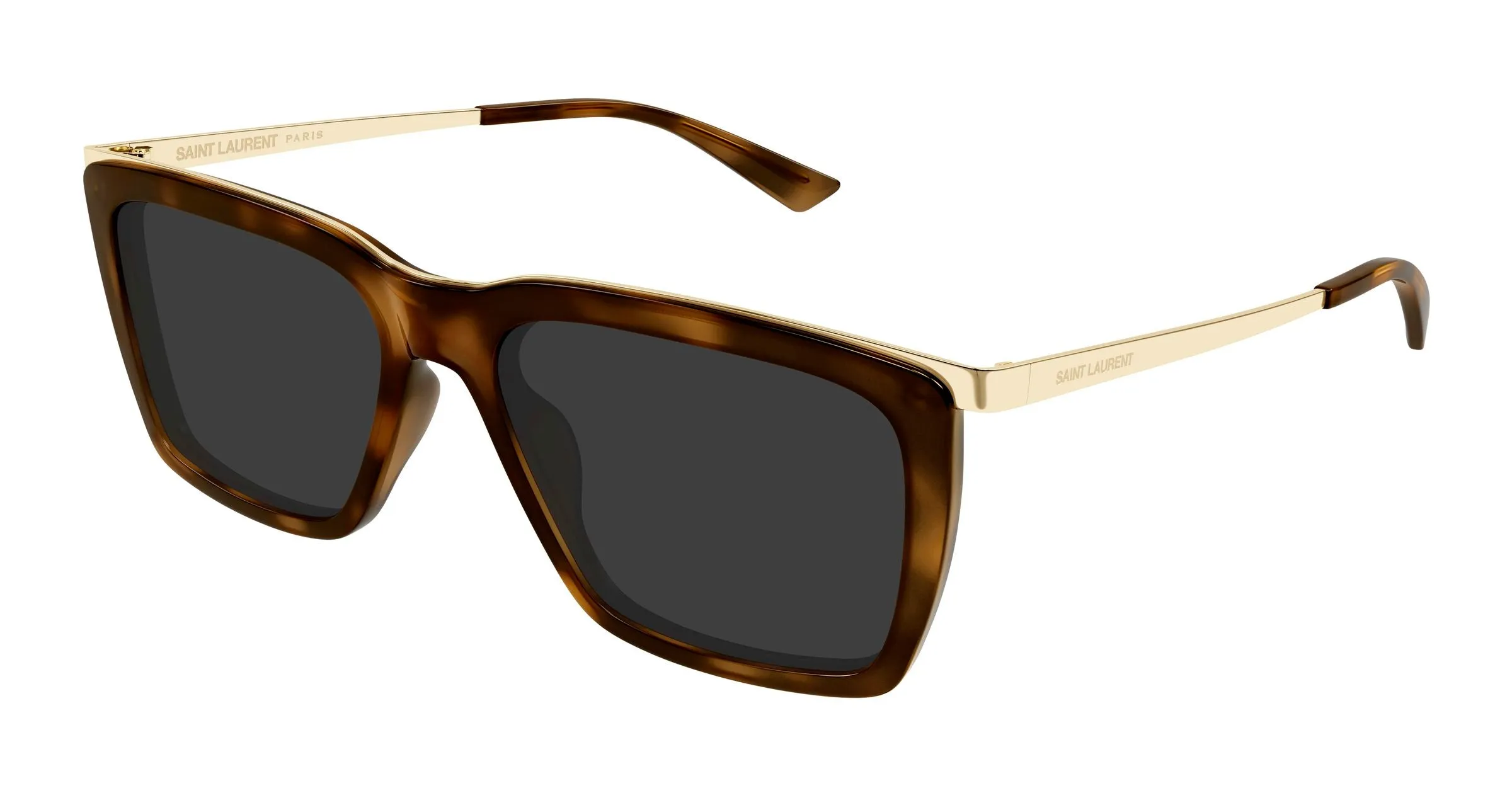 SAINT LAURENT SL 765 004 Occhiali da sole Acetato Havana Grigio Squadrata - immagine 1