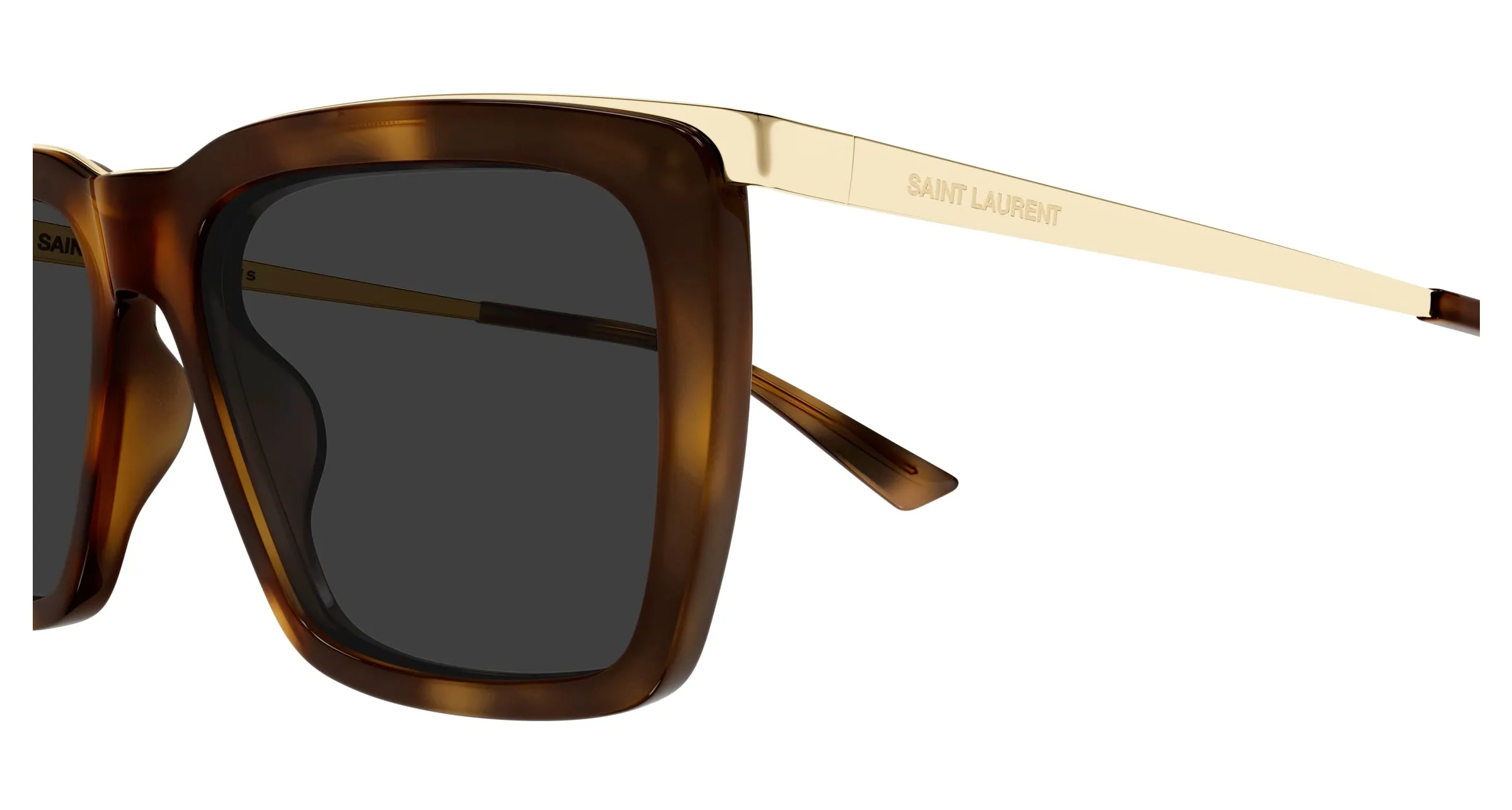 SAINT LAURENT SL 765 004 Occhiali da sole Acetato Havana Grigio Squadrata - immagine 3