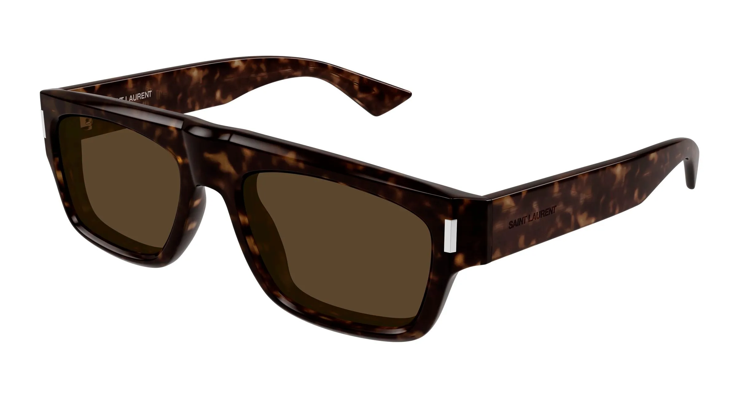 SAINT LAURENT SL 762 002 Occhiali da sole Acetato Havana Marrone Squadrata - immagine 1