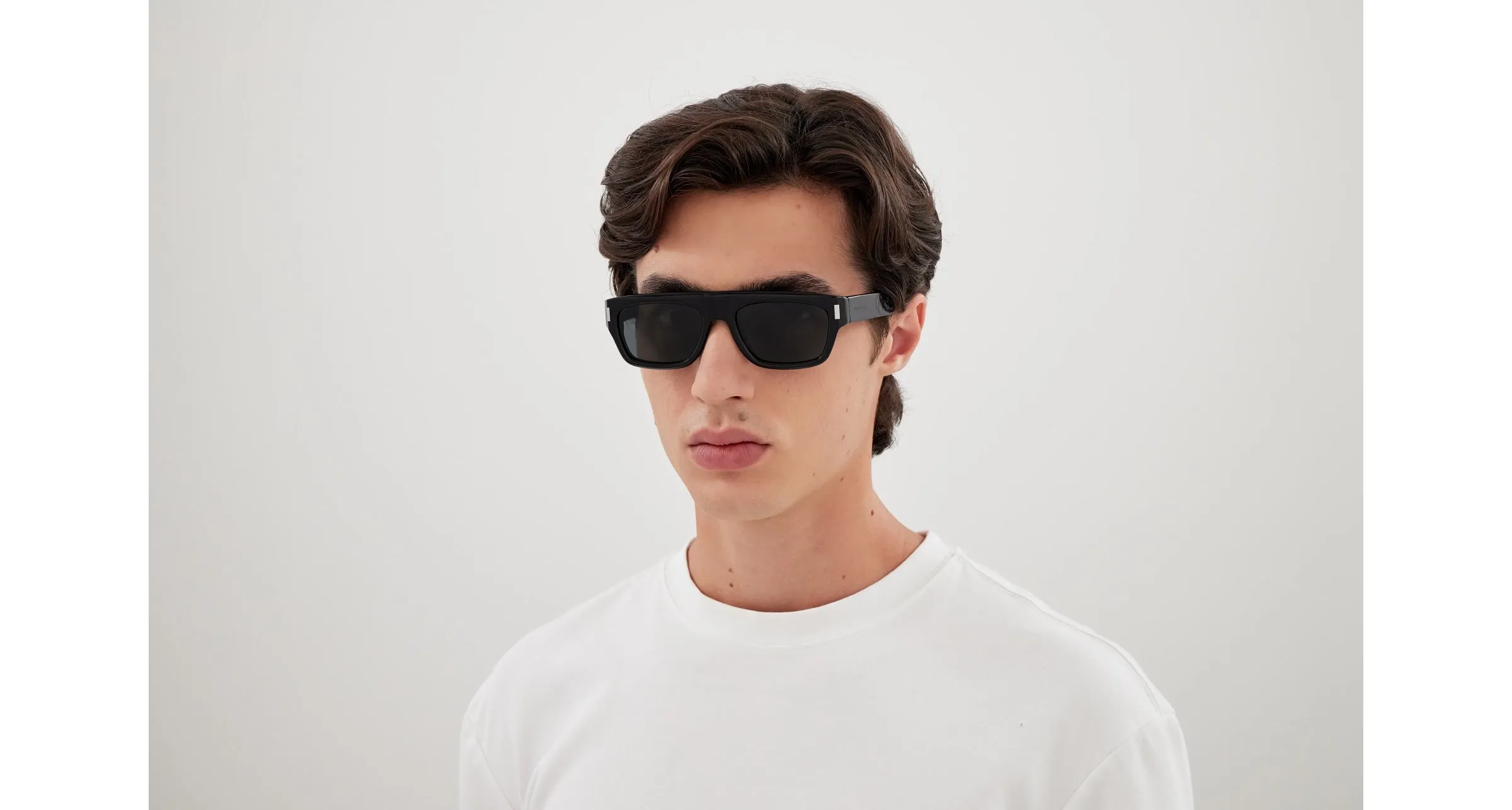 SAINT LAURENT SL 762 001 Occhiali da sole Acetato Nero Nero Squadrata - immagine 4