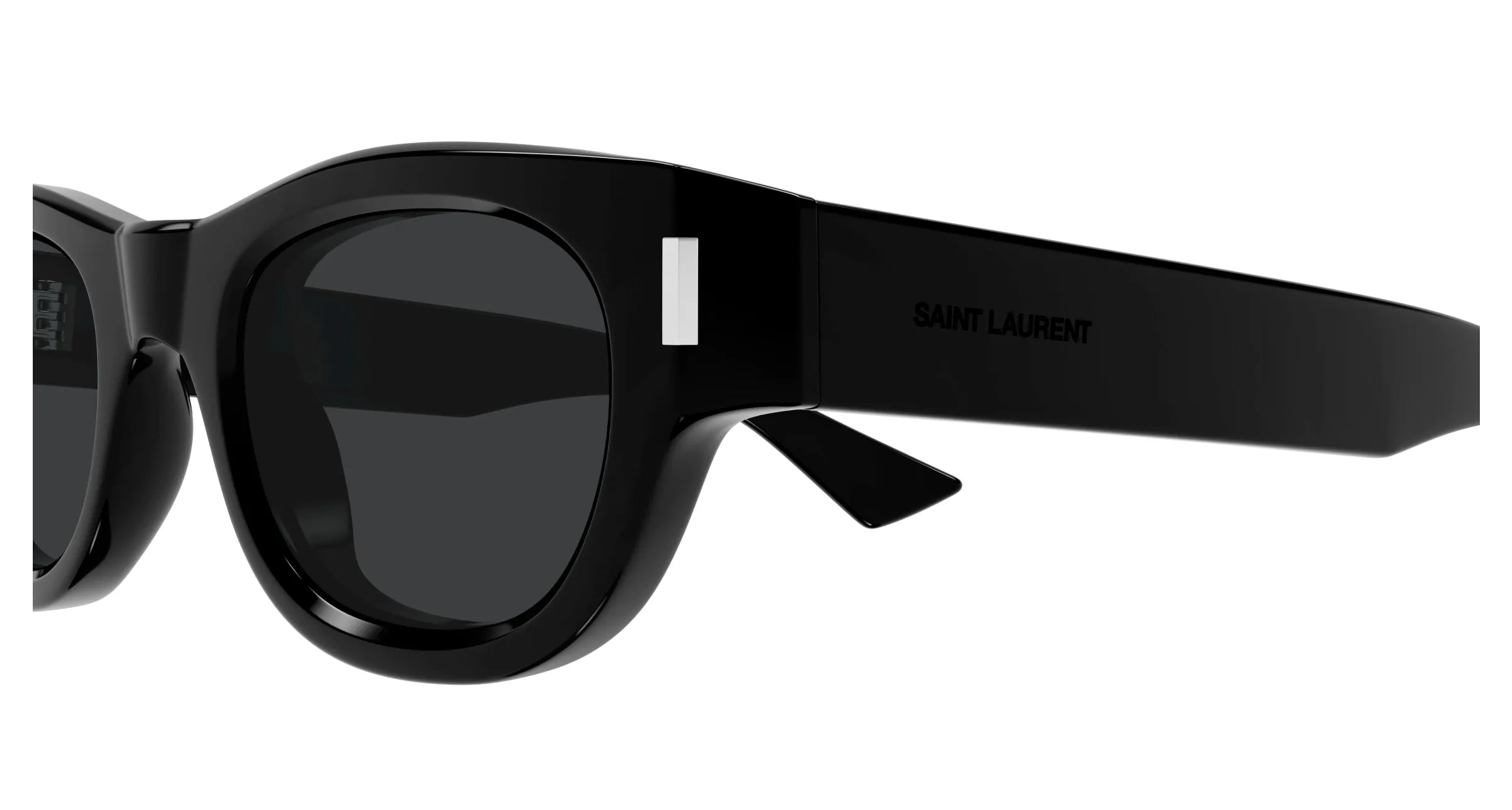 SAINT LAURENT SL 761 001 Occhiali da sole Acetato Nero Nero Rotonda - immagine 3