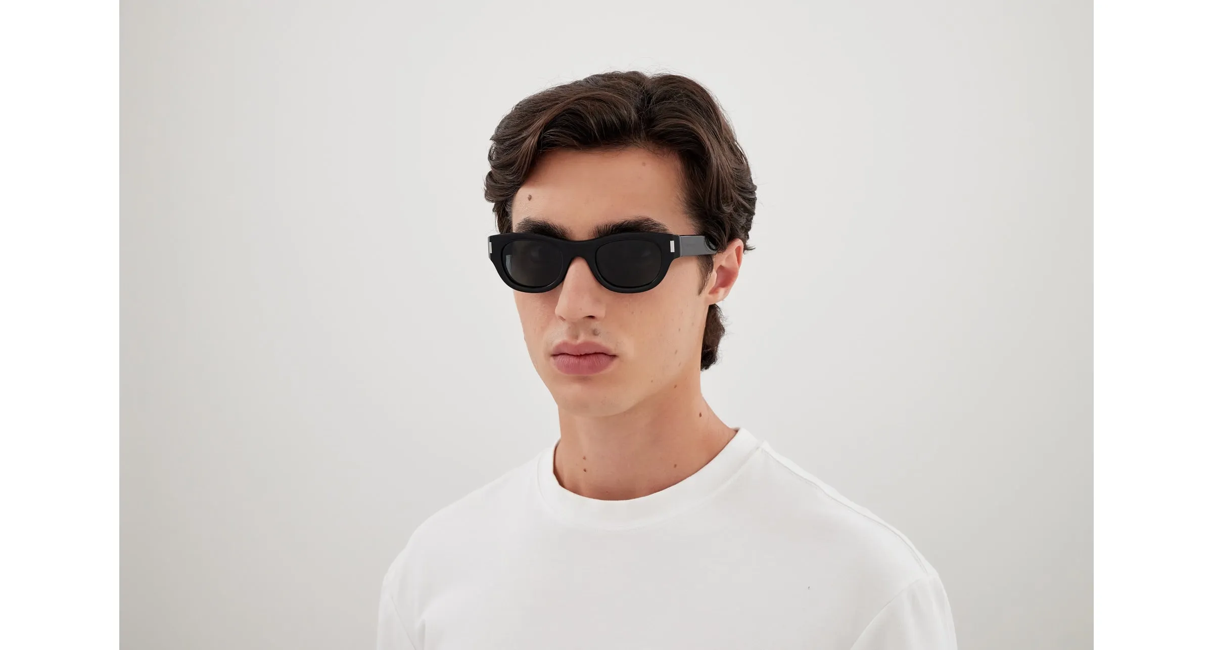 SAINT LAURENT SL 761 001 Occhiali da sole Acetato Nero Nero Rotonda - immagine 4