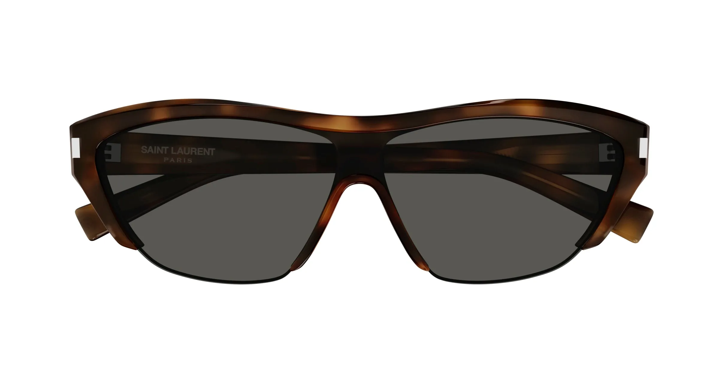 SAINT LAURENT SL 704 003 Occhiali da sole Acetato Havana Grigio Maschera - immagine 2