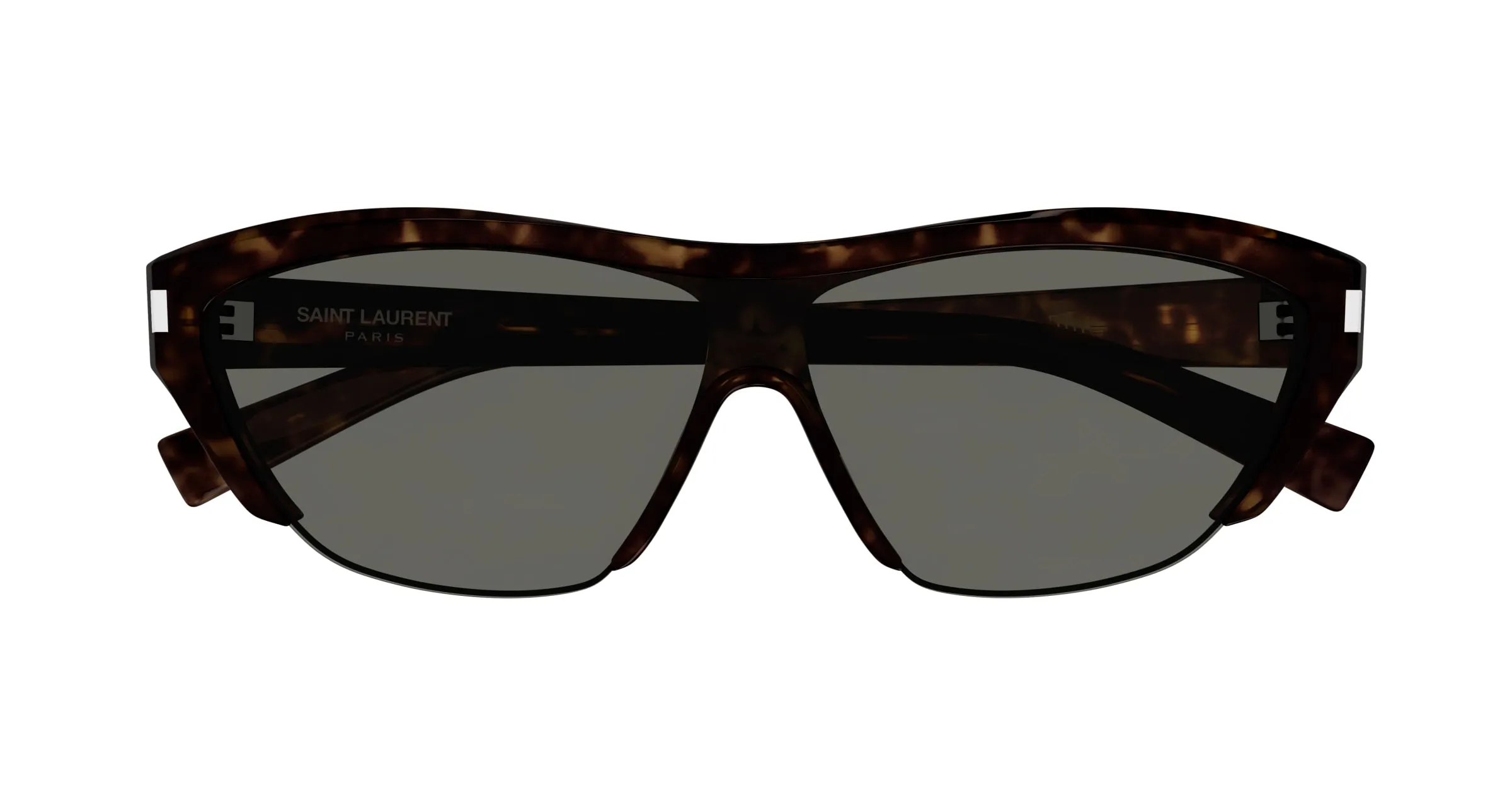 SAINT LAURENT SL 704 002 Occhiali da sole Acetato Havana Grigio Maschera - immagine 2