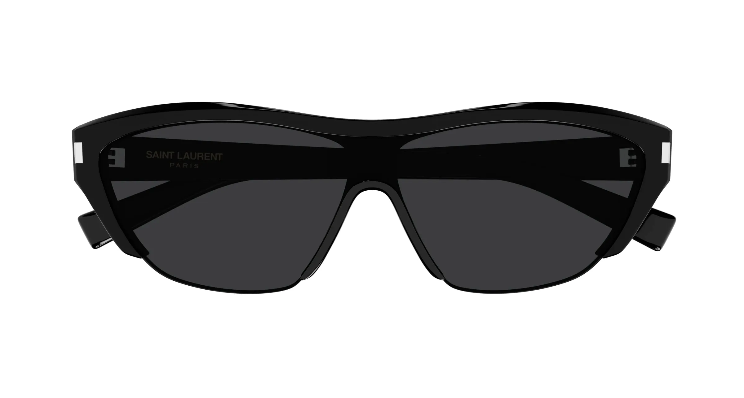 SAINT LAURENT SL 704 001 Occhiali da sole Acetato Nero Nero Maschera - immagine 2