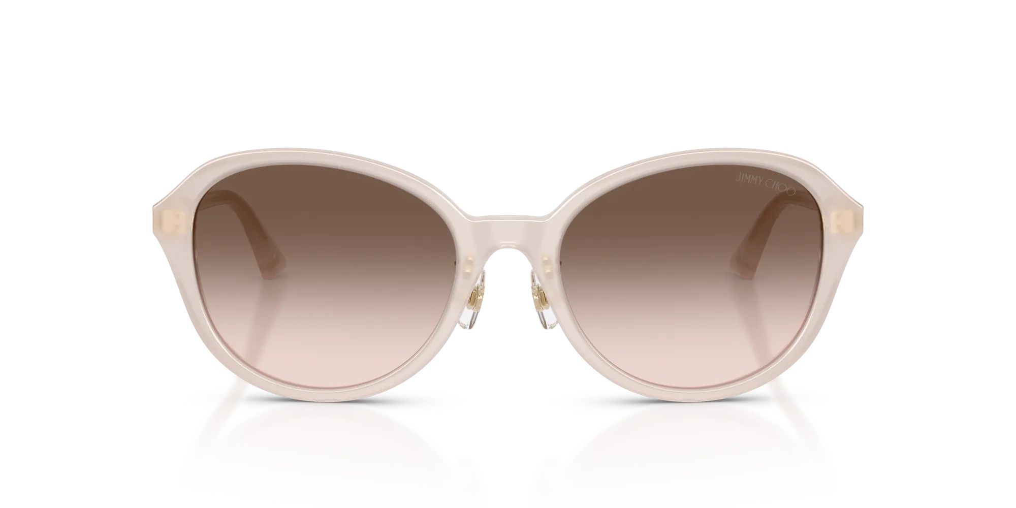 Jimmy Choo JC5044D 50253B Occhiali da sole Acetato Marrone Rosa Pantos Normale Sfumato - immagine 3