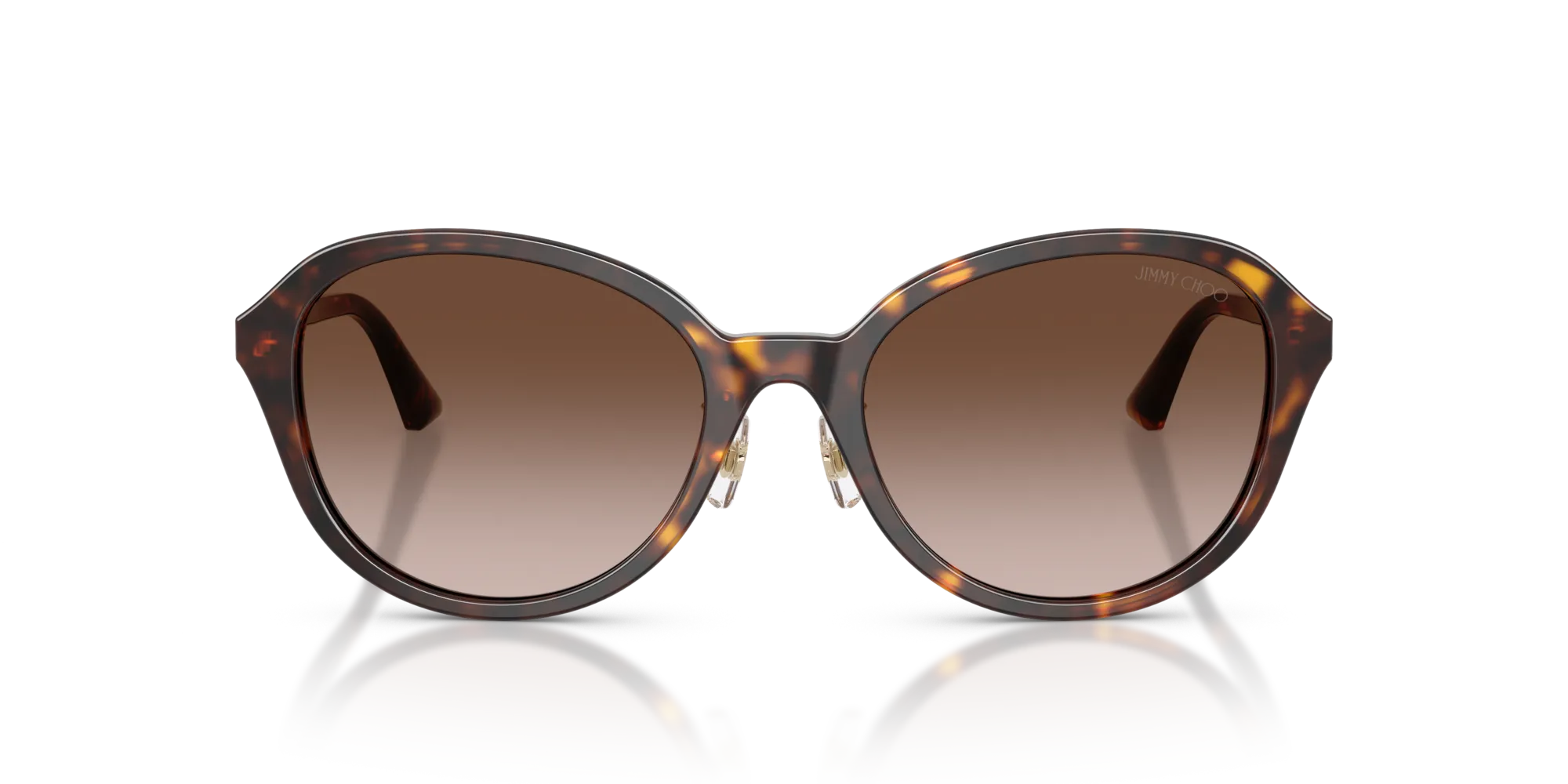 Jimmy Choo JC5044D 500213 Occhiali da sole Acetato Tartaruga Marrone Pantos Normale Sfumato - immagine 3