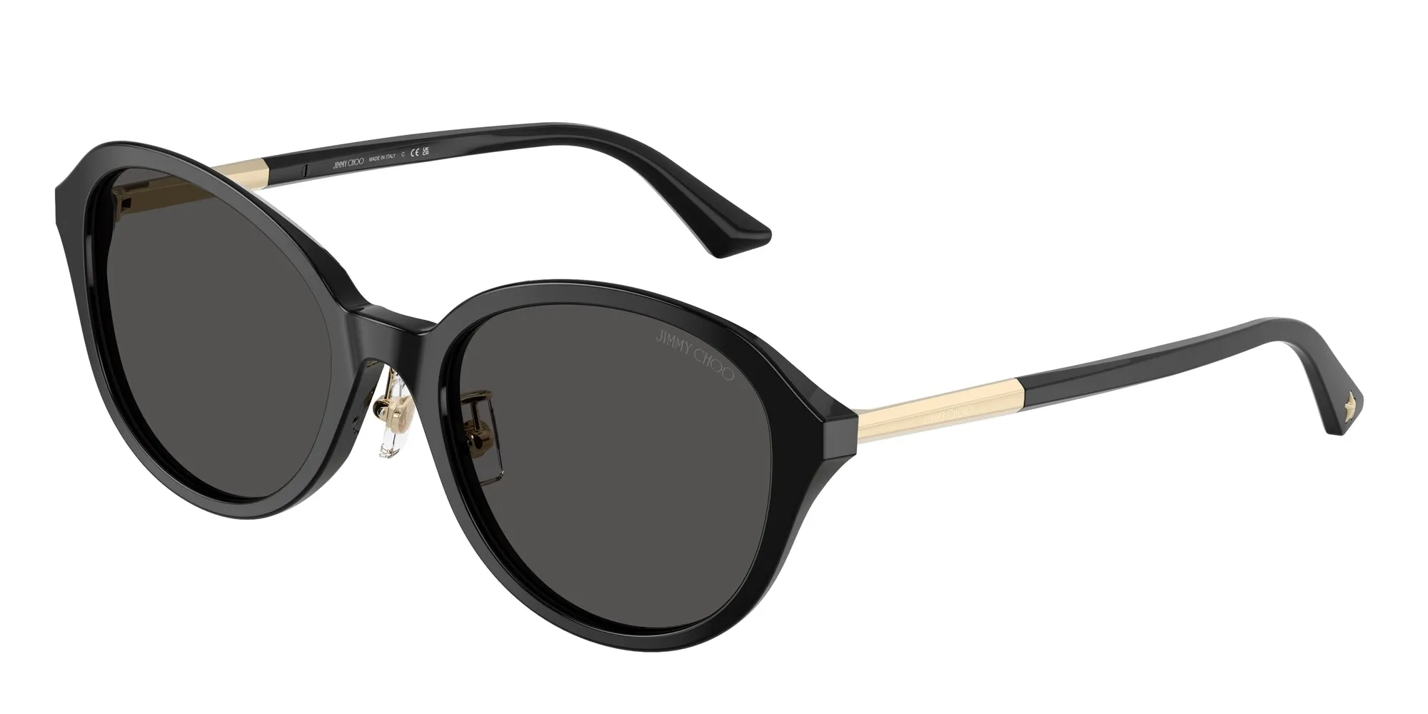 Jimmy Choo JC5044D 500087 Occhiali da sole Acetato Nero Grigio Pantos Normale - immagine 1
