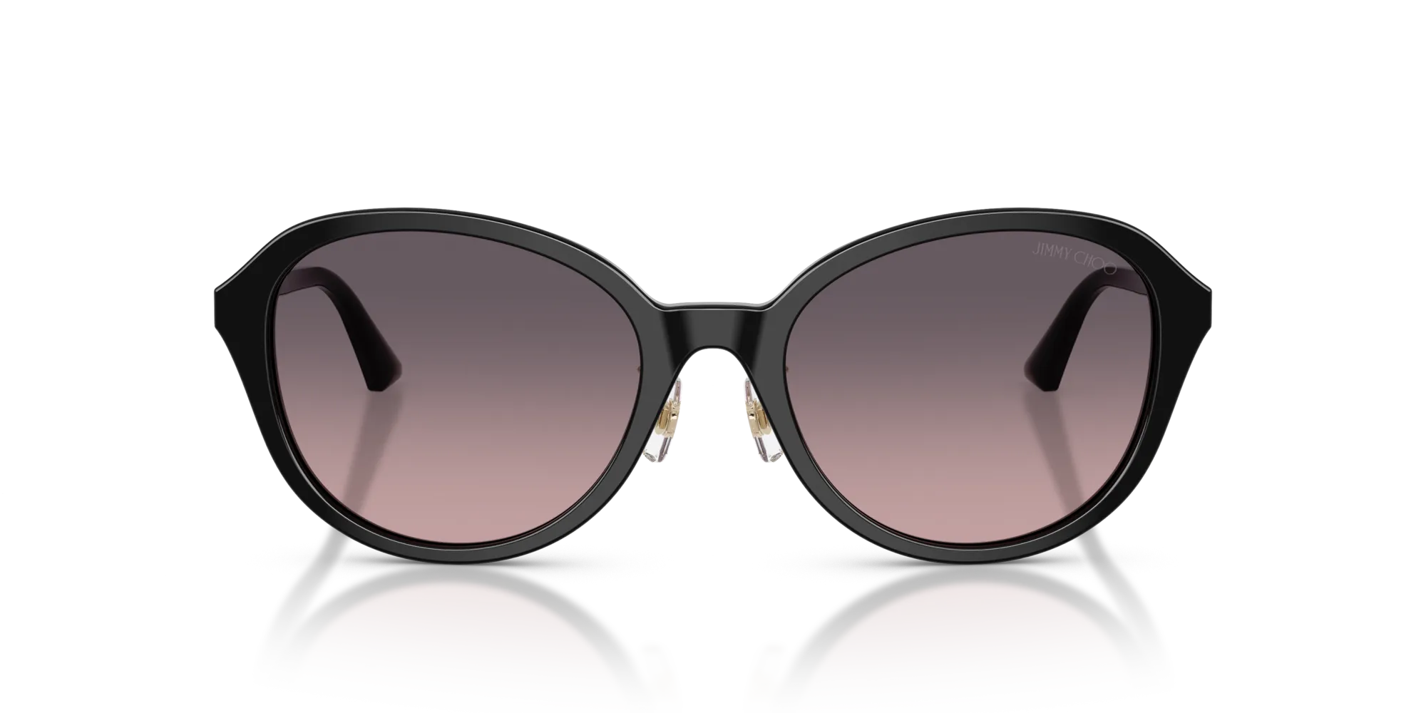 Jimmy Choo JC5044D 500046 Occhiali da sole Acetato Nero Rosa Pantos Normale Sfumato - immagine 3