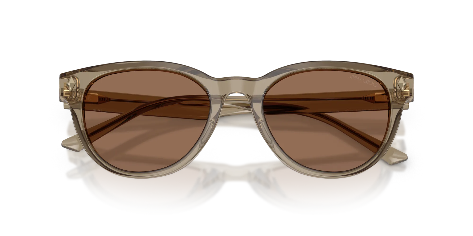 Jimmy Choo JC5043D 505173 Occhiali da sole Acetato Marrone Marrone Pantos Normale - immagine 2
