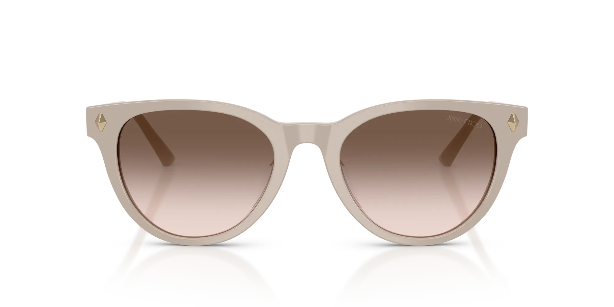 Jimmy Choo JC5043D 50333B Occhiali da sole Acetato Marrone Rosa Pantos Normale Sfumato - immagine 3
