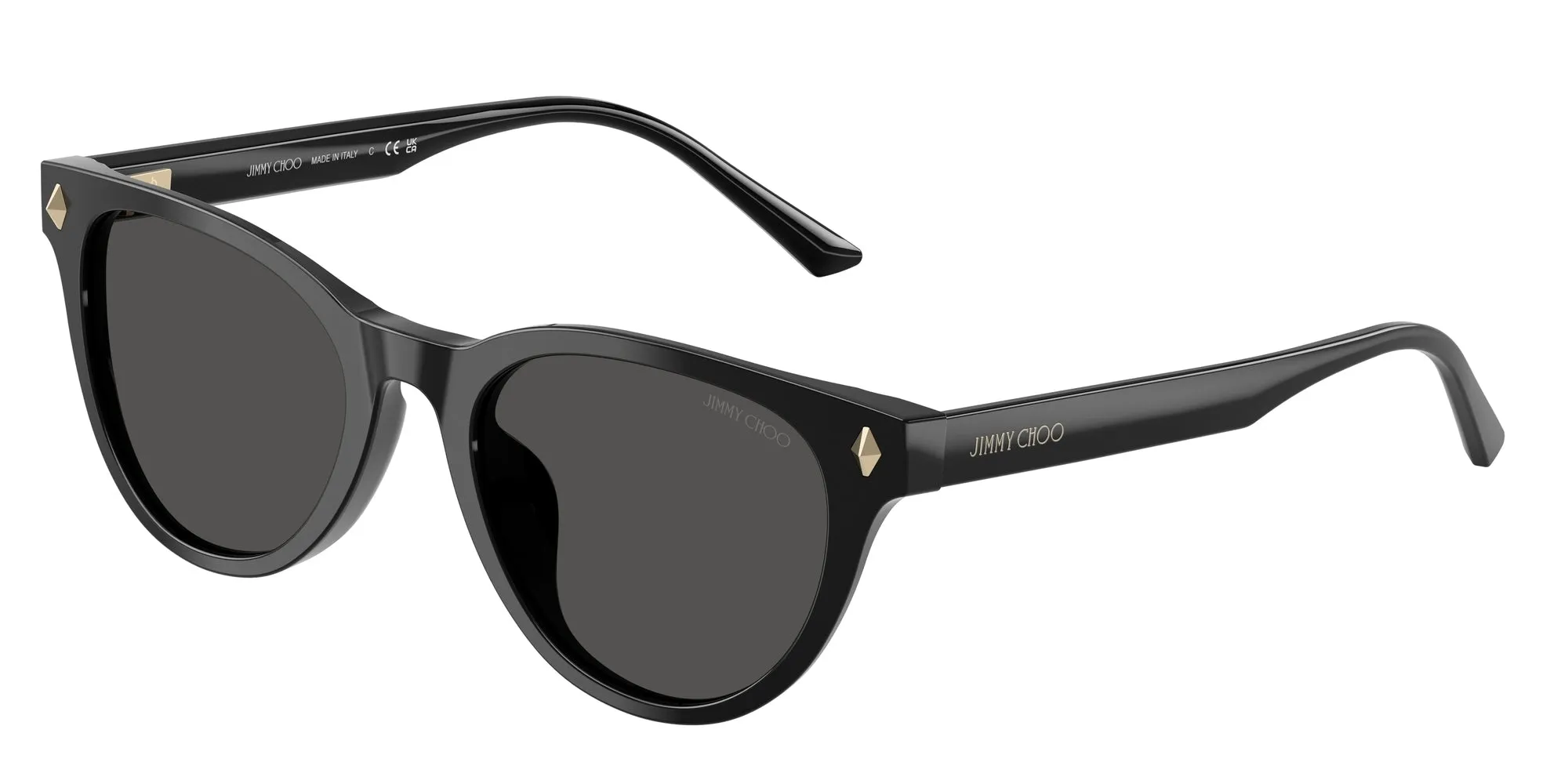 Jimmy Choo JC5043D 500087 Occhiali da sole Acetato Nero Grigio Pantos Normale - immagine 1