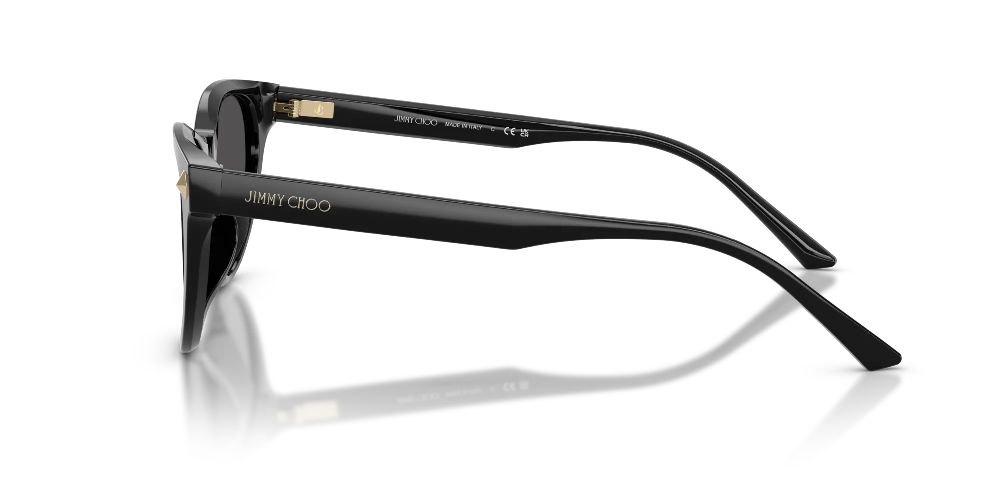 Jimmy Choo JC5043D 500087 Occhiali da sole Acetato Nero Grigio Pantos Normale - immagine 4