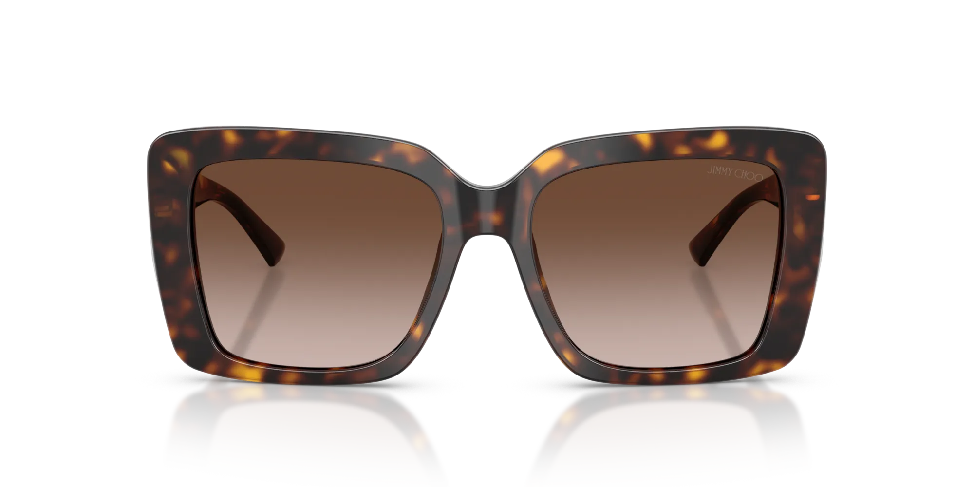 Jimmy Choo JC5042 500213 Occhiali da sole Acetato Tartaruga Marrone Squadrata Normale Sfumato - immagine 3