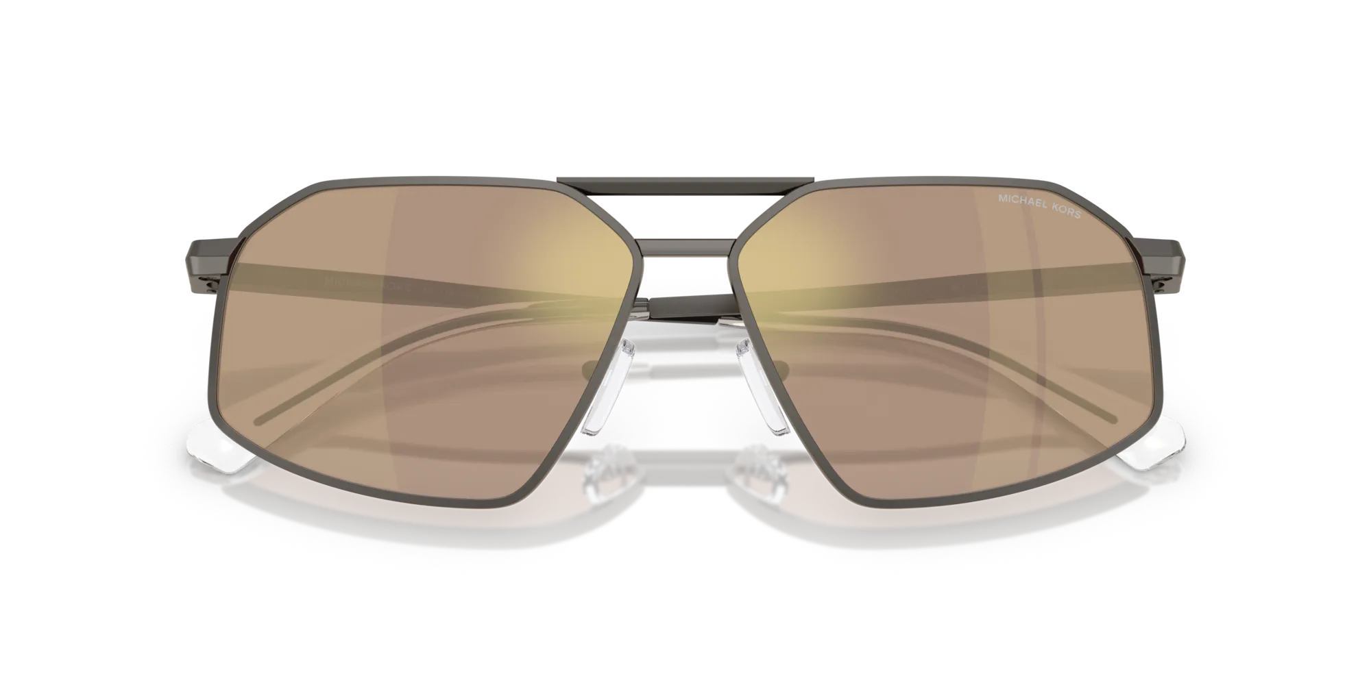 Michael Kors MK1167 MAR VISTA 10027P Occhiali da sole Metallo Grigio Marrone Geometrica Normale Specchiato - immagine 2