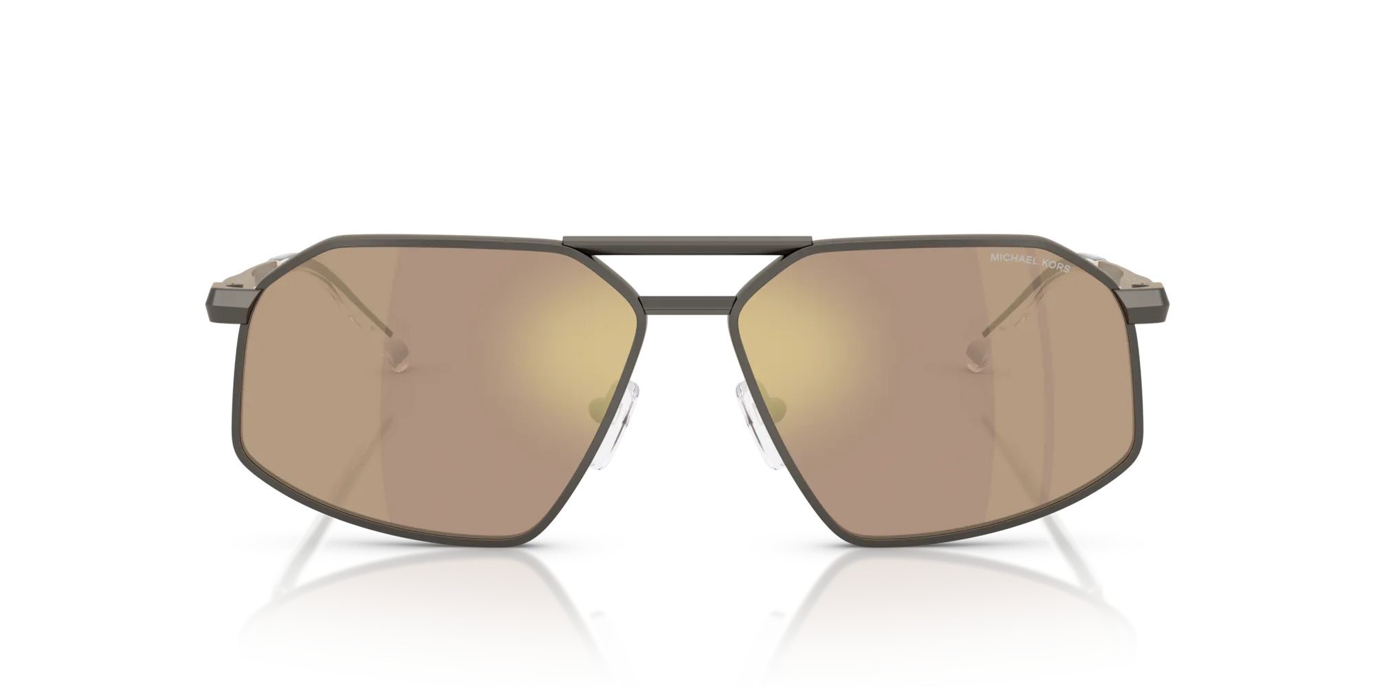 Michael Kors MK1167 MAR VISTA 10027P Occhiali da sole Metallo Grigio Marrone Geometrica Normale Specchiato - immagine 3