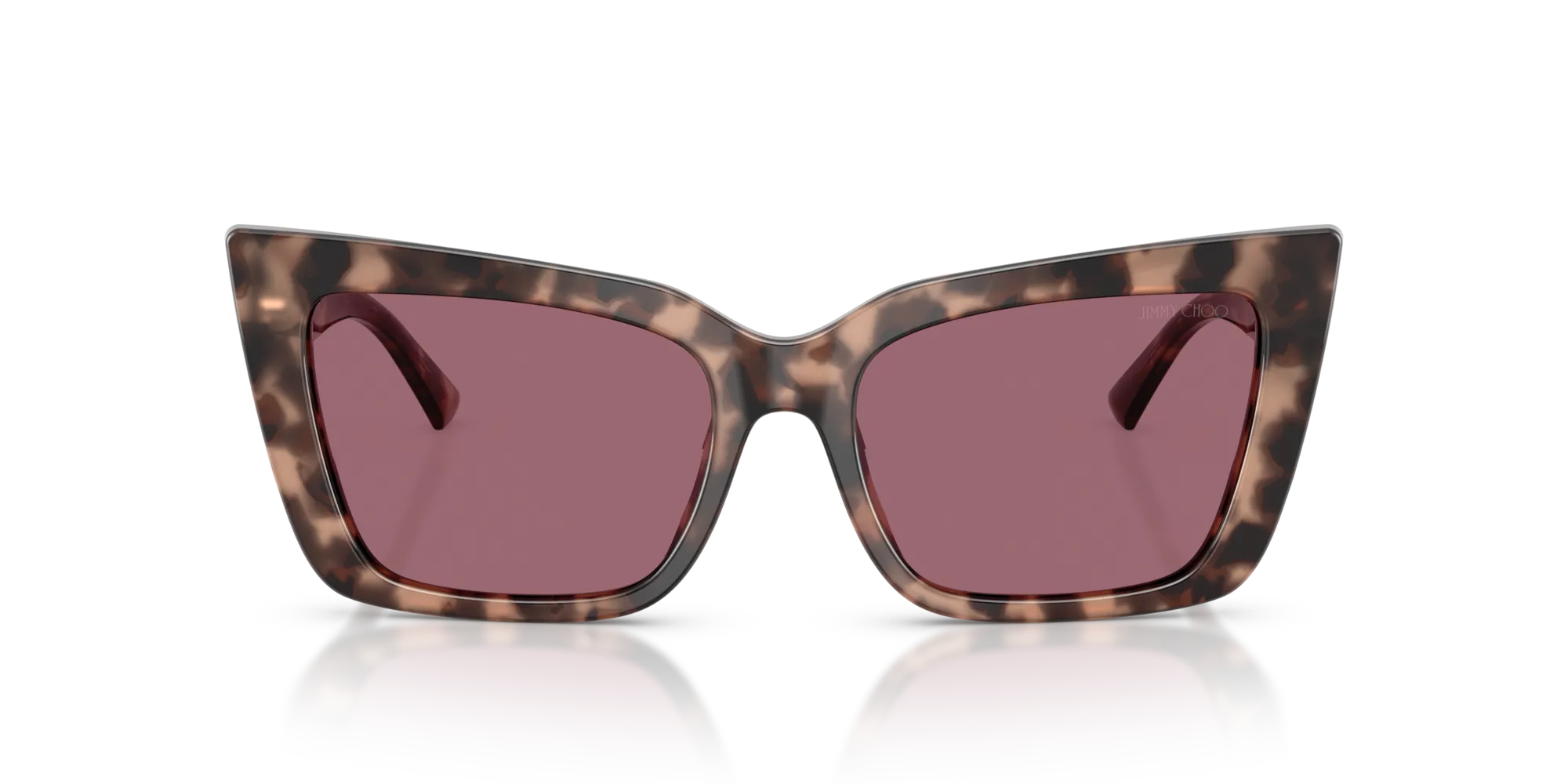 Jimmy Choo JC5041 50701A Occhiali da sole Acetato Rosa Viola Farfalla Normale - immagine 3