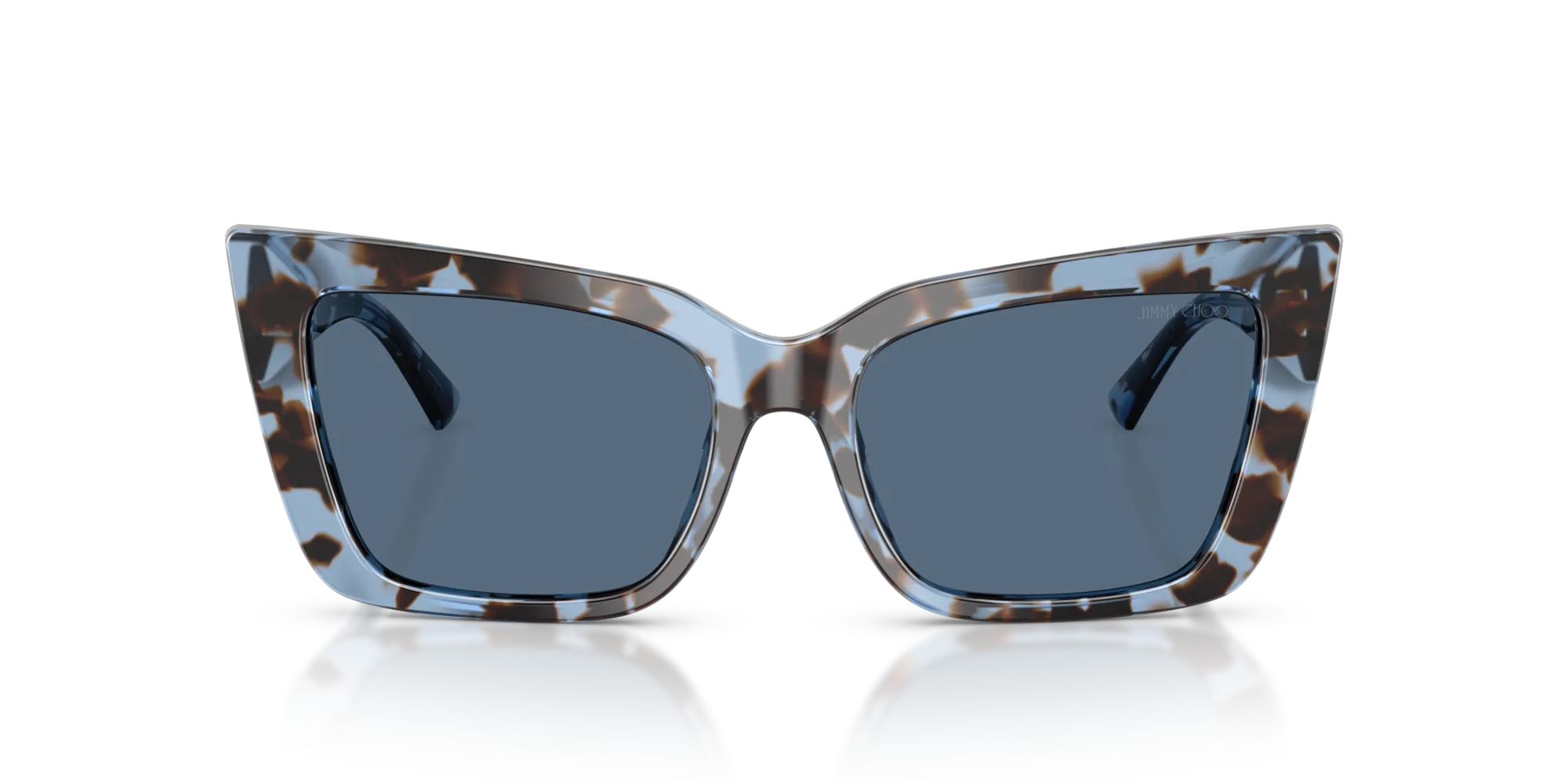 Jimmy Choo JC5041 506980 Occhiali da sole Acetato Blu Blu Farfalla Normale - immagine 3