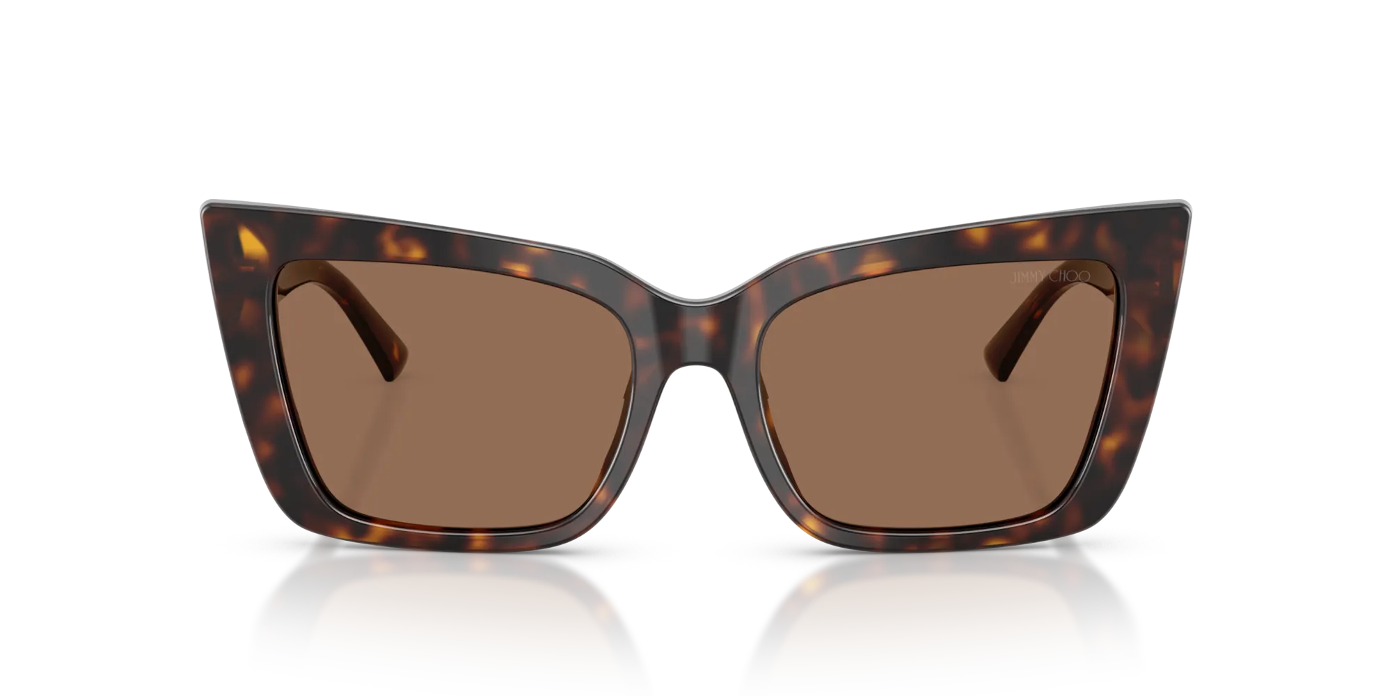 Jimmy Choo JC5041 500273 Occhiali da sole Acetato Tartaruga Marrone Farfalla Normale - immagine 3