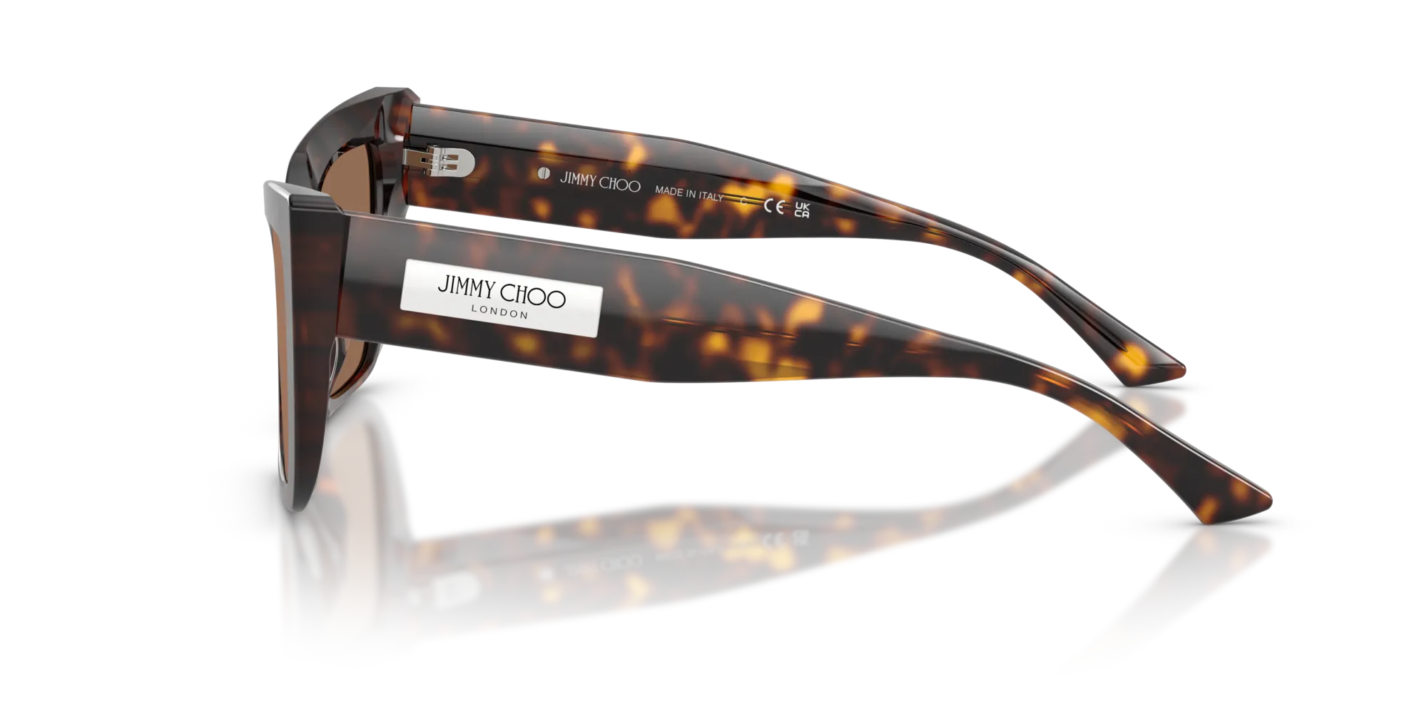 Jimmy Choo JC5041 500273 Occhiali da sole Acetato Tartaruga Marrone Farfalla Normale - immagine 4