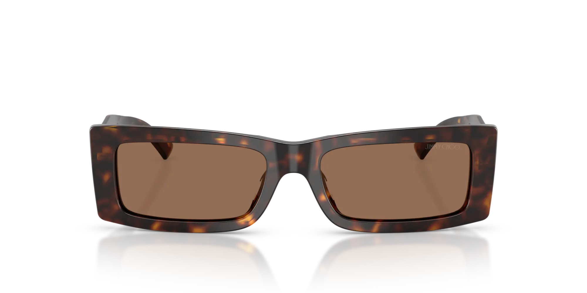 Jimmy Choo JC5040U 500273 Occhiali da sole Acetato Tartaruga Marrone Squadrata Normale - immagine 3
