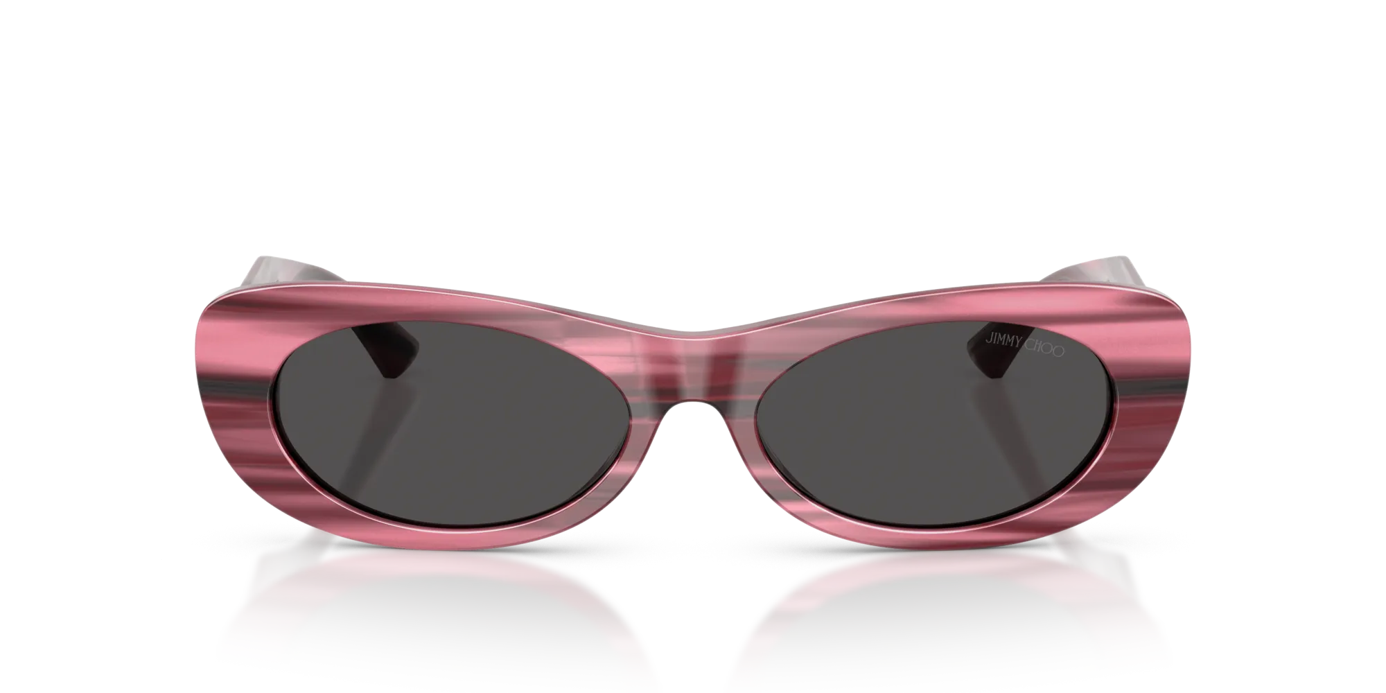 Jimmy Choo JC5038BU 506487 Occhiali da sole Acetato Viola Grigio Rotonda Normale - immagine 3