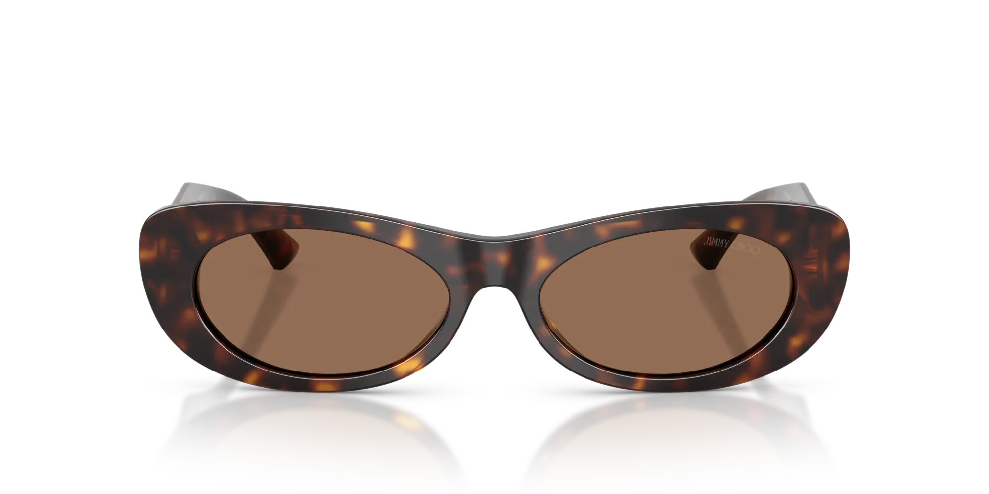 Jimmy Choo JC5038BU 500273 Occhiali da sole Acetato Tartaruga Marrone Rotonda Normale - immagine 3