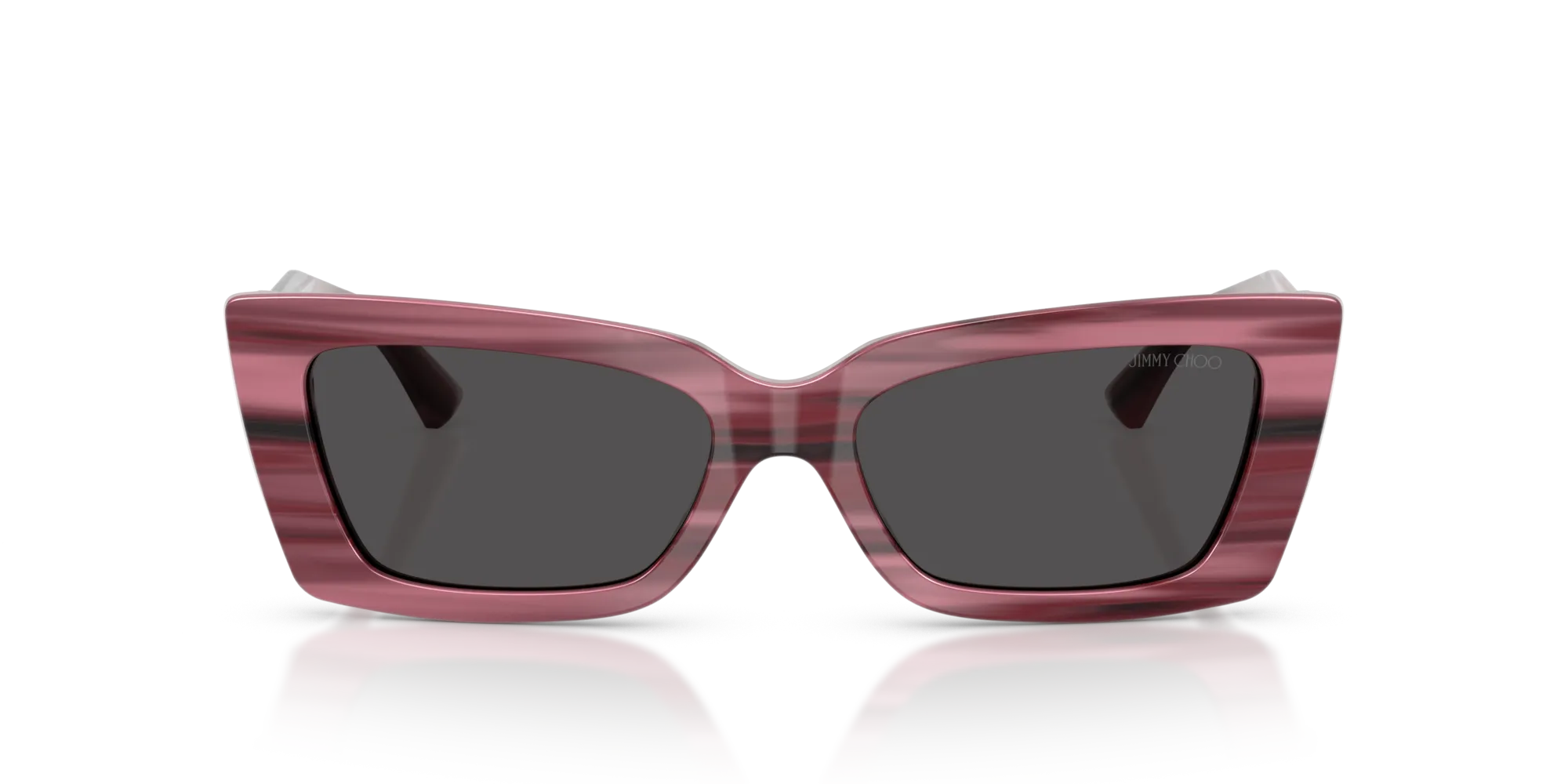 Jimmy Choo JC5037BU 506487 Occhiali da sole Acetato Viola Grigio Cat Eye Normale - immagine 3