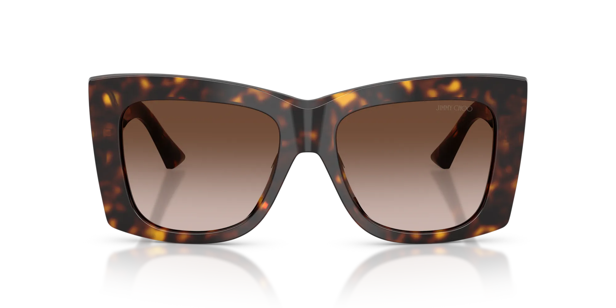 Jimmy Choo JC5036B 500213 Occhiali da sole Acetato Tartaruga Marrone Squadrata Normale Sfumato - immagine 3