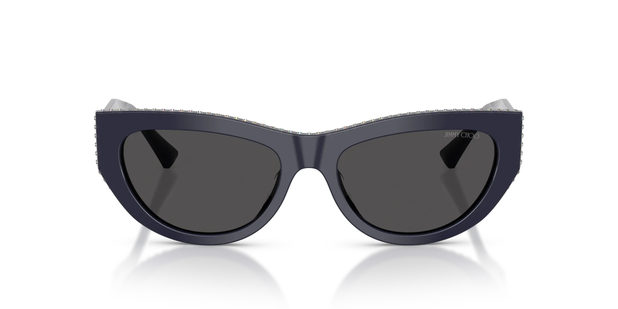 Jimmy Choo JC5034BU 501687 Occhiali da sole Acetato Blu Grigio Cat Eye Normale - immagine 3
