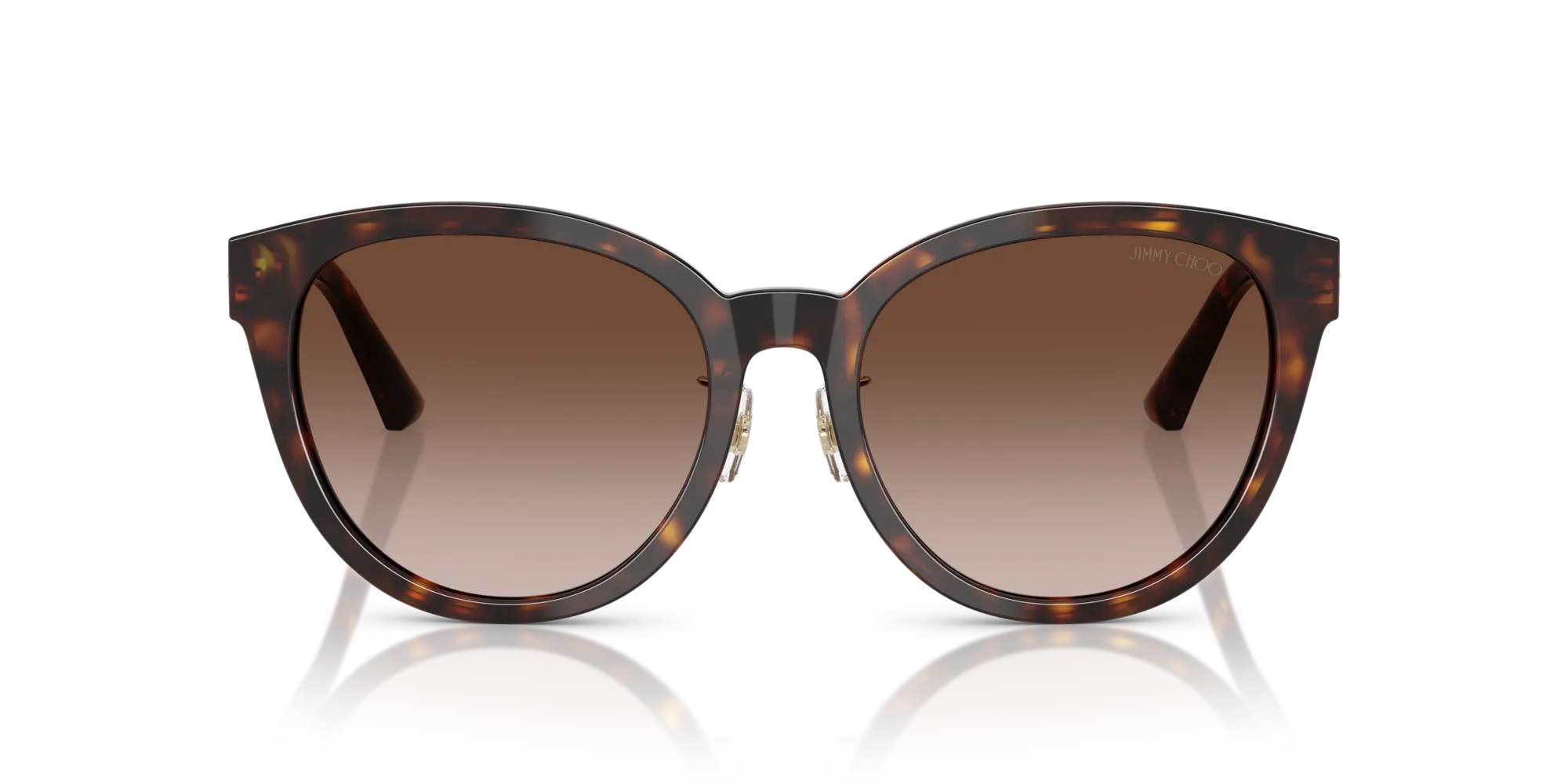 Jimmy Choo JC5032D 50028G Occhiali da sole Acetato Tartaruga Marrone Pantos Normale Sfumato - immagine 3