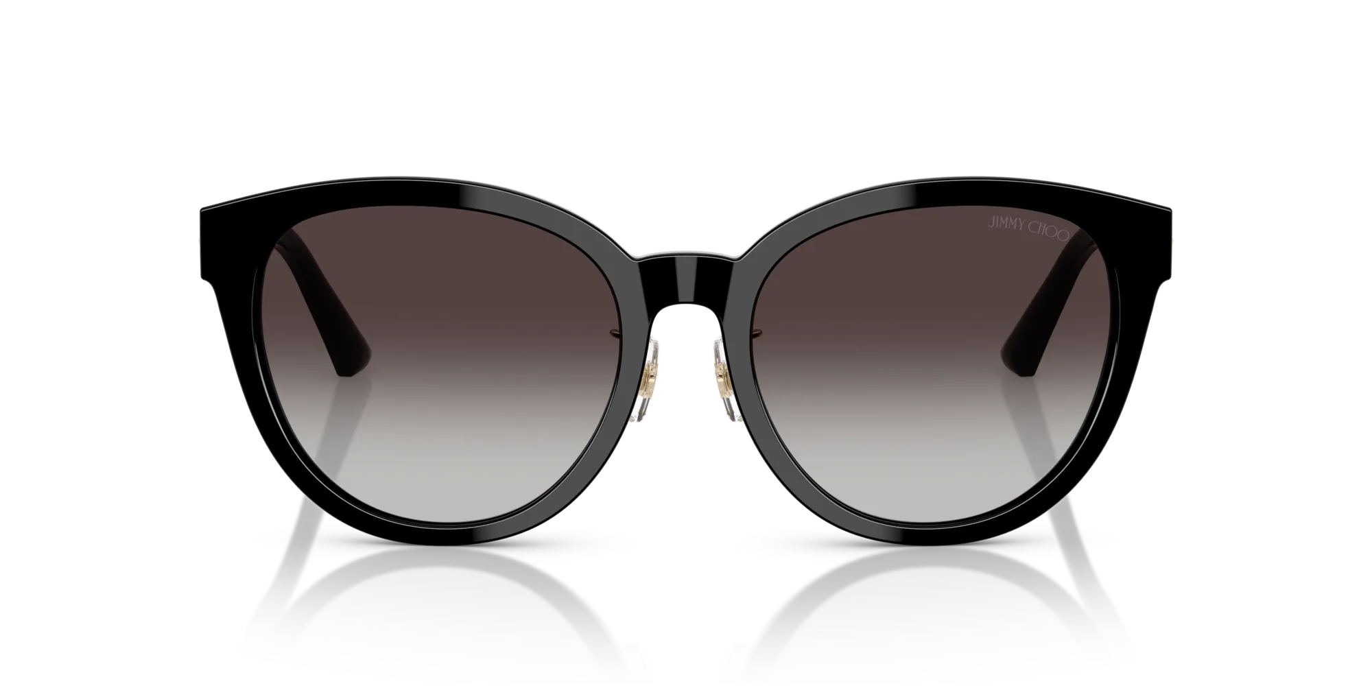 Jimmy Choo JC5032D 500086 Occhiali da sole Acetato Nero Grigio Pantos Normale Sfumato - immagine 3