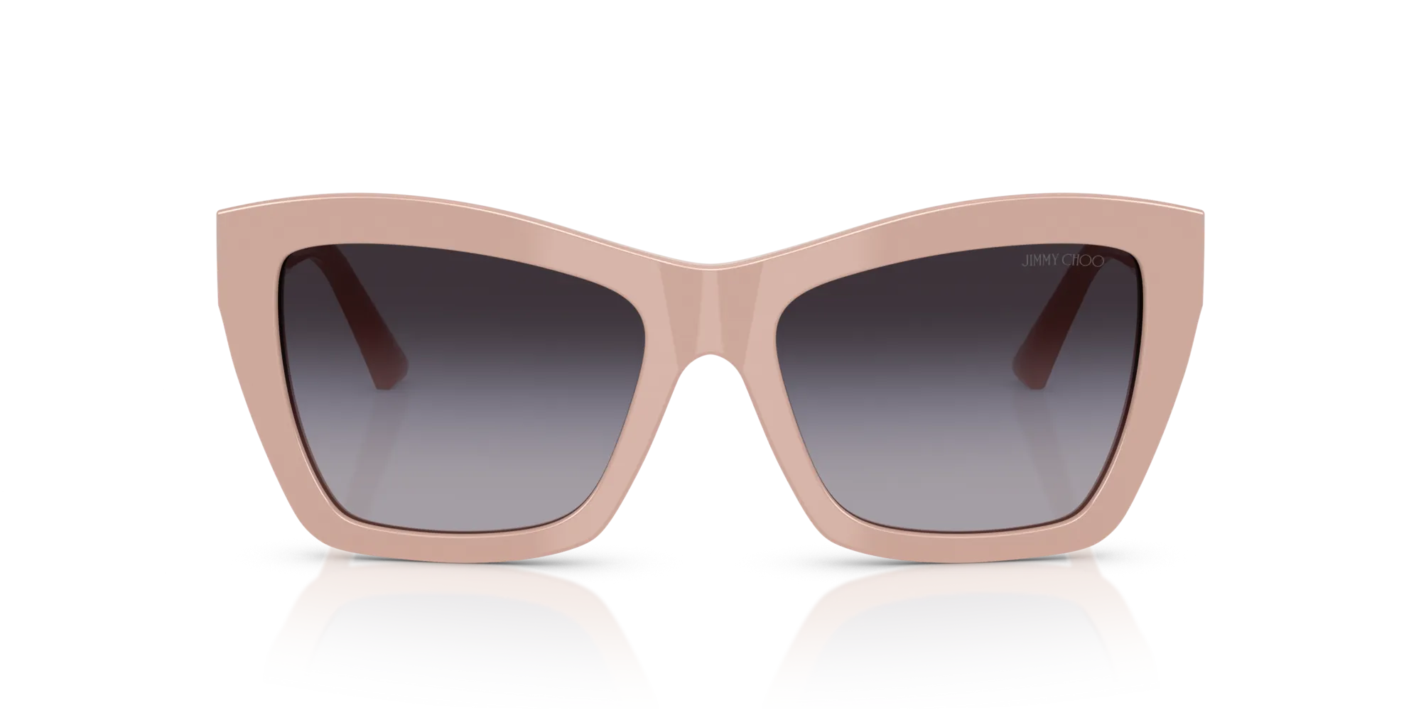 Jimmy Choo JC5031 50148G Occhiali da sole Acetato Rosa Grigio Cat Eye Normale Sfumato - immagine 3