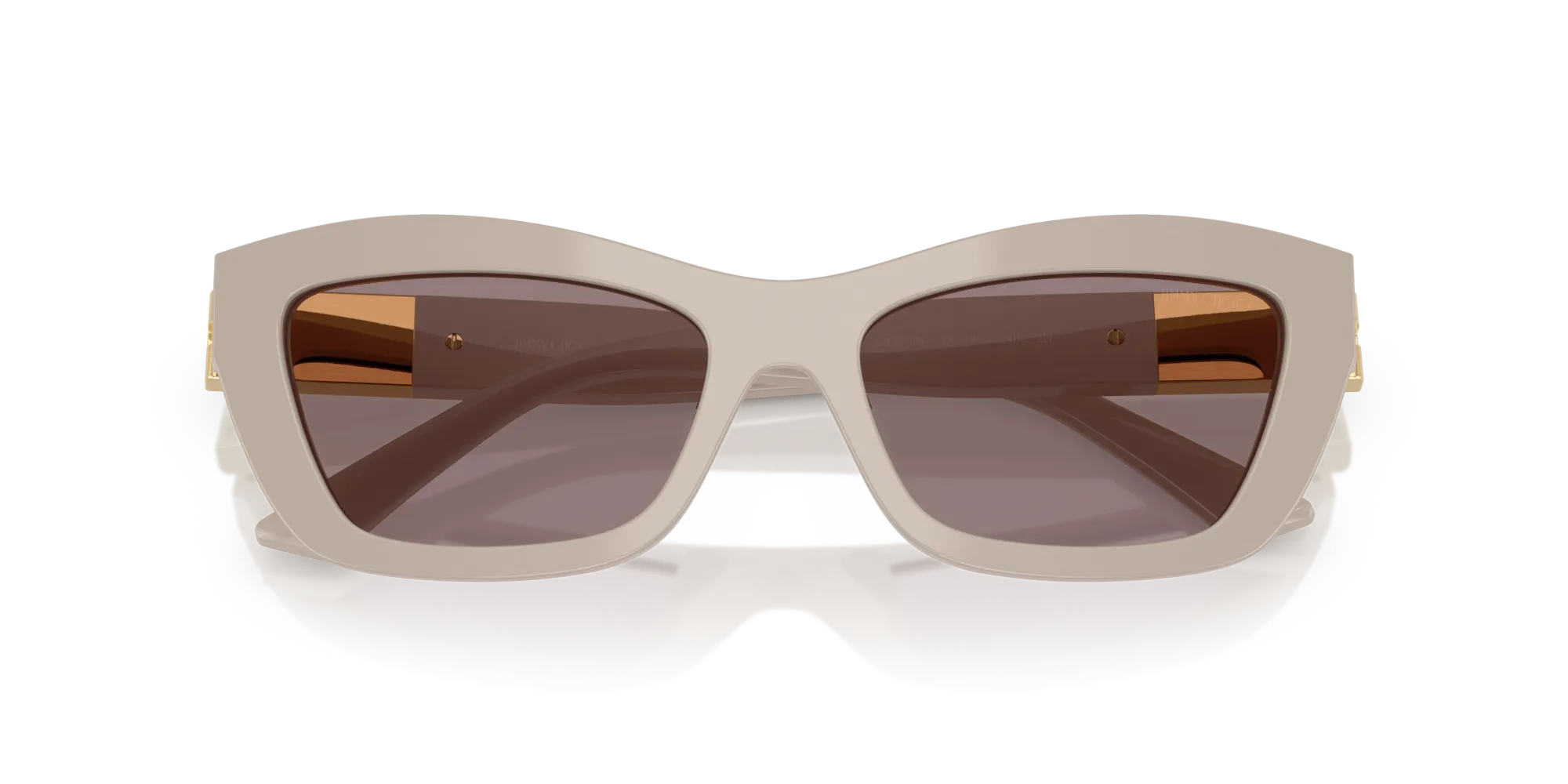 Jimmy Choo JC5030U 50337N Occhiali da sole Acetato Grigio Marrone Cat Eye Normale - immagine 2