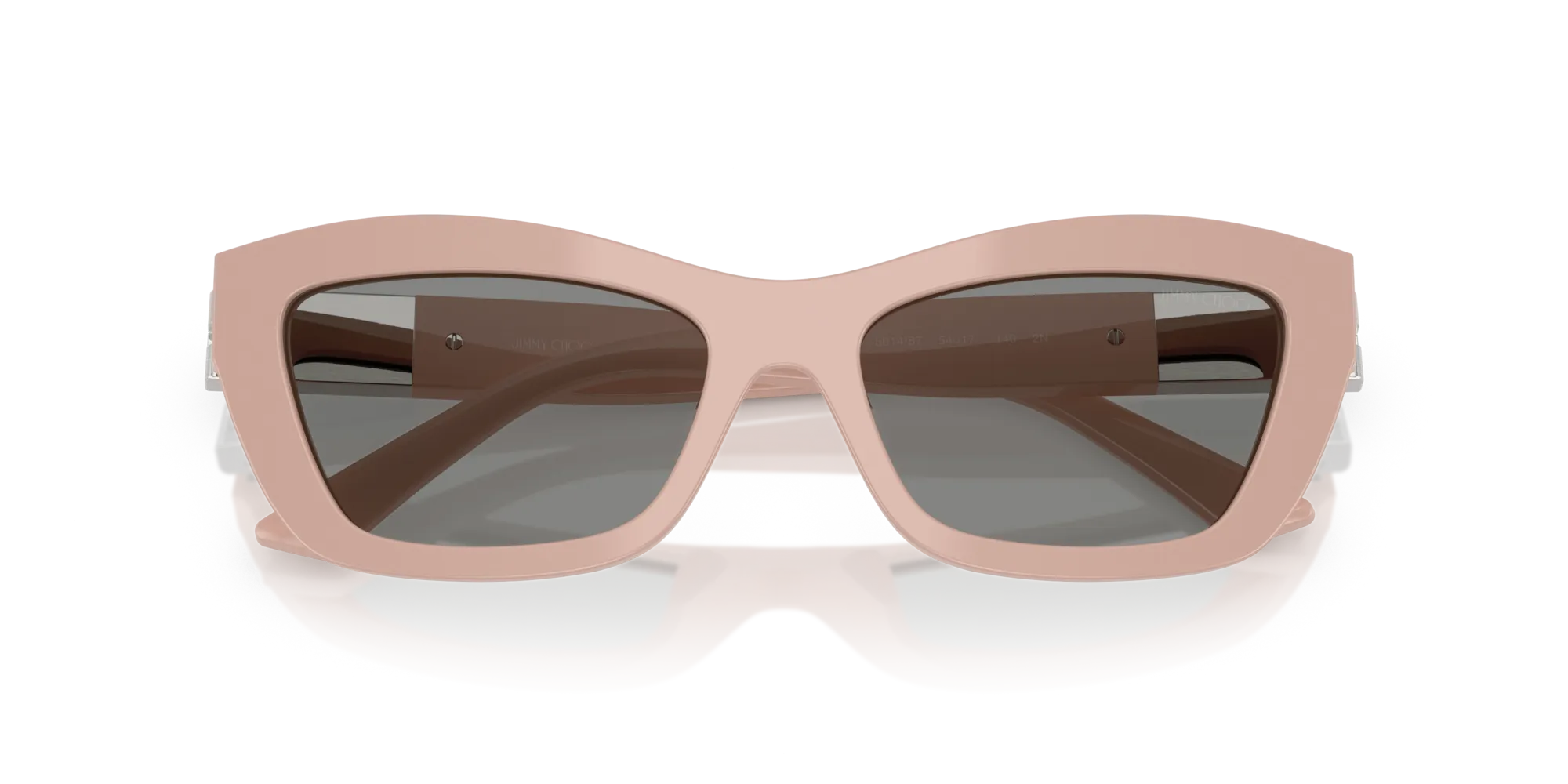 Jimmy Choo JC5030U 501487 Occhiali da sole Acetato Rosa Grigio Cat Eye Normale - immagine 2