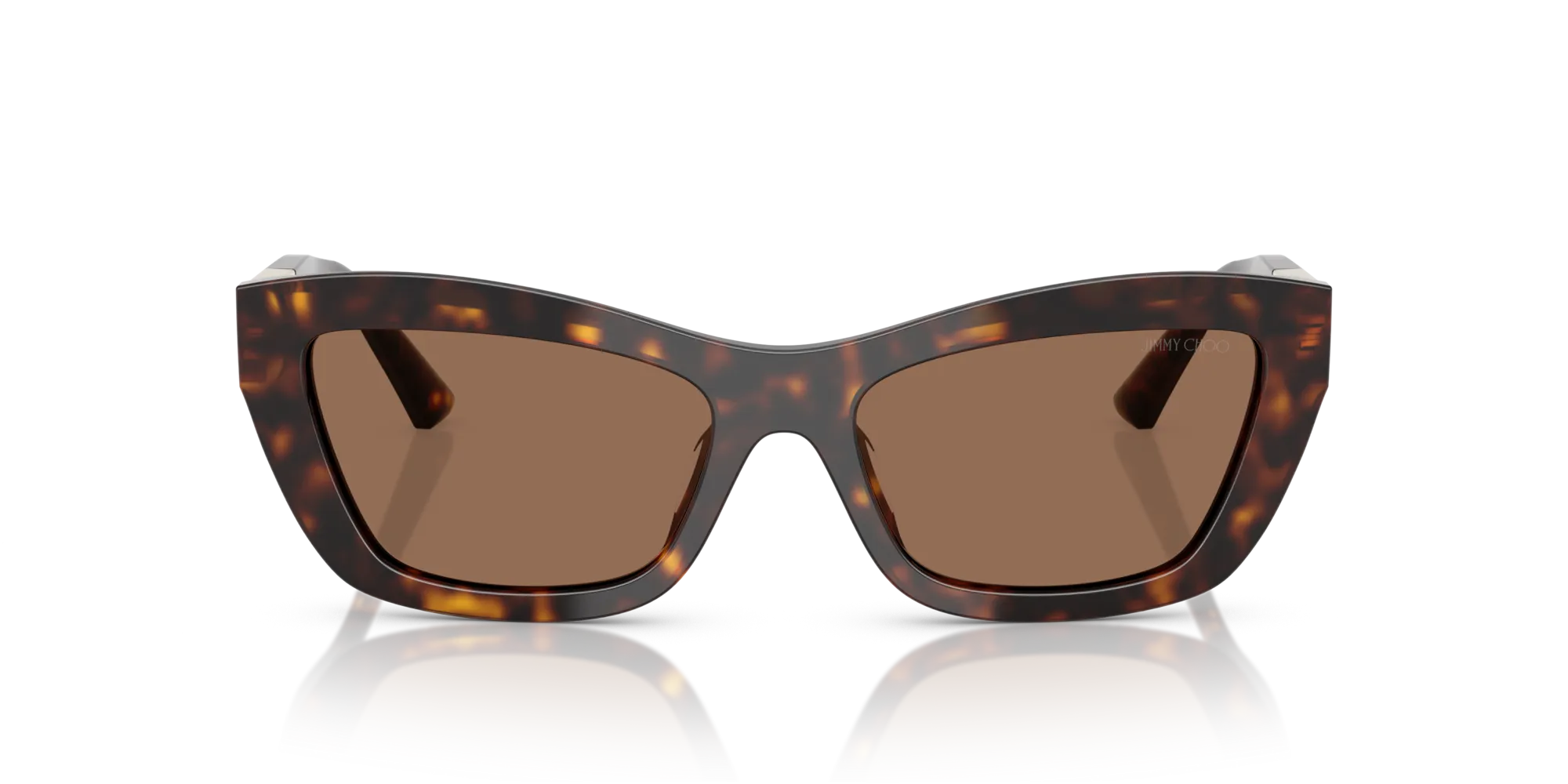 Jimmy Choo JC5030U 500273 Occhiali da sole Acetato Tartaruga Marrone Cat Eye Normale - immagine 3