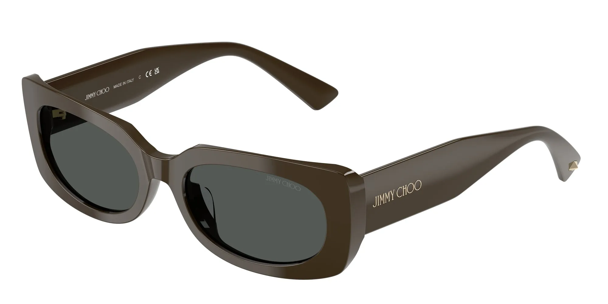 Jimmy Choo JC5029U 506087 Occhiali da sole Acetato Verde Grigio Pillow Normale - immagine 1