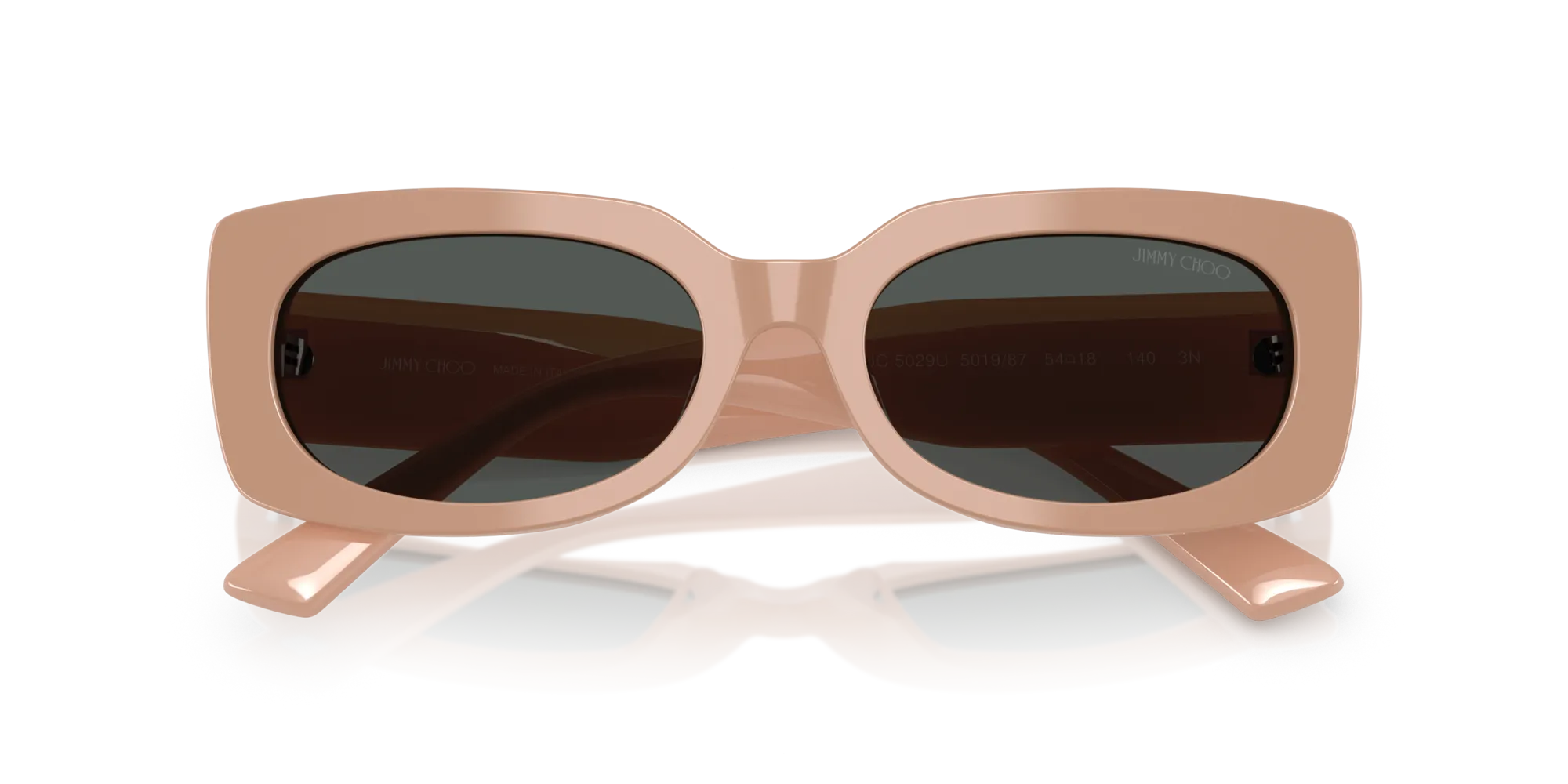 Jimmy Choo JC5029U 501987 Occhiali da sole Acetato Rosa Grigio Pillow Normale - immagine 2
