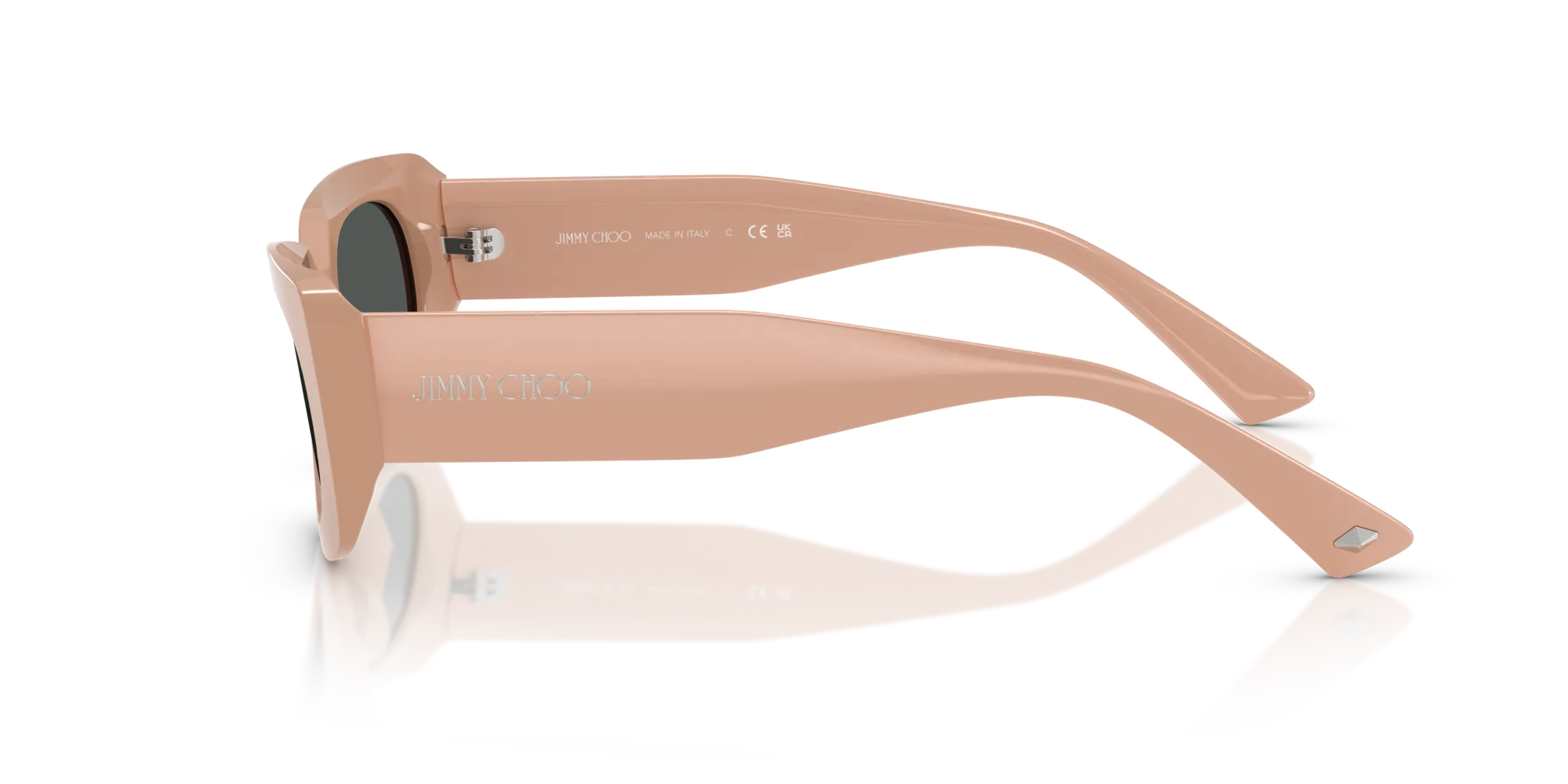 Jimmy Choo JC5029U 501987 Occhiali da sole Acetato Rosa Grigio Pillow Normale - immagine 4