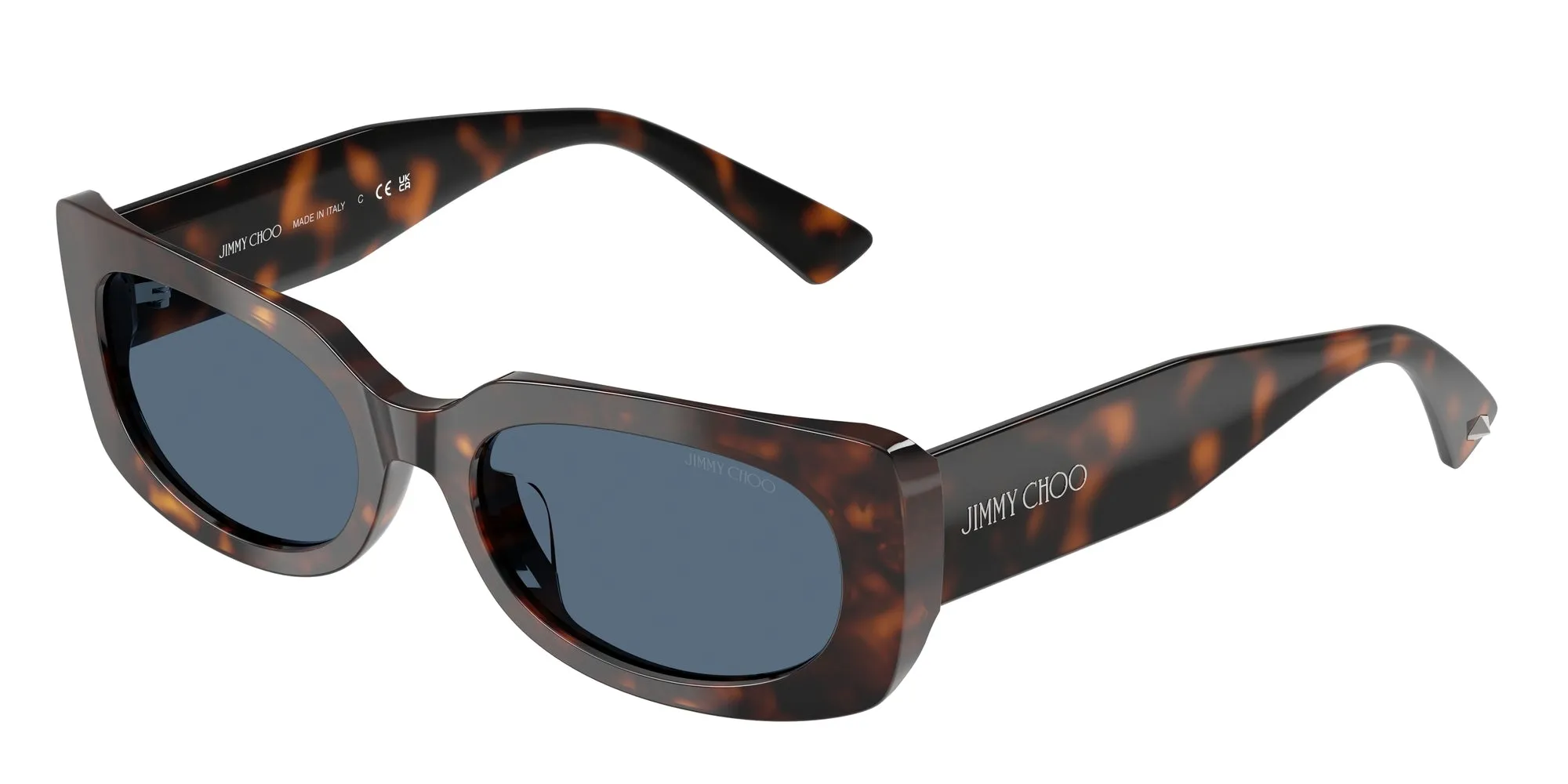 Jimmy Choo JC5029U 500280 Occhiali da sole Acetato Tartaruga Blu Pillow Normale - immagine 1