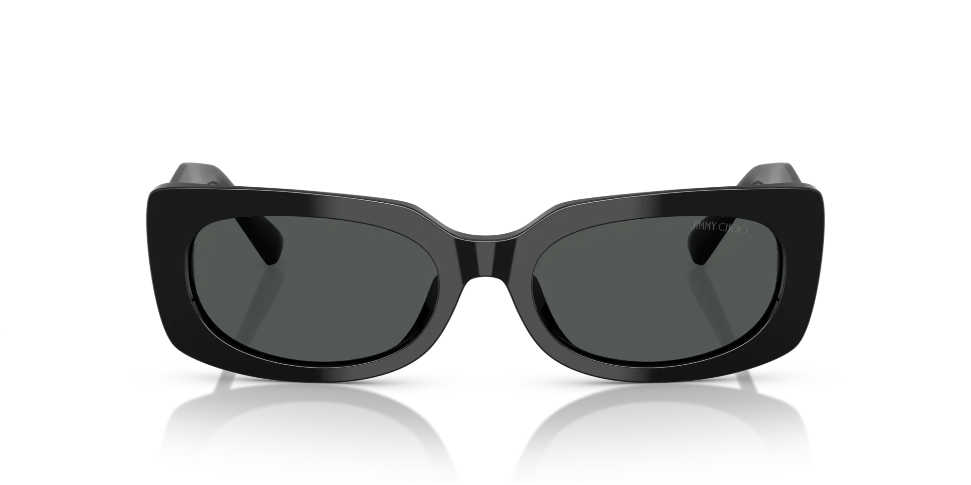 Jimmy Choo JC5029U 500087 Occhiali da sole Acetato Nero Grigio Pillow Normale - immagine 3