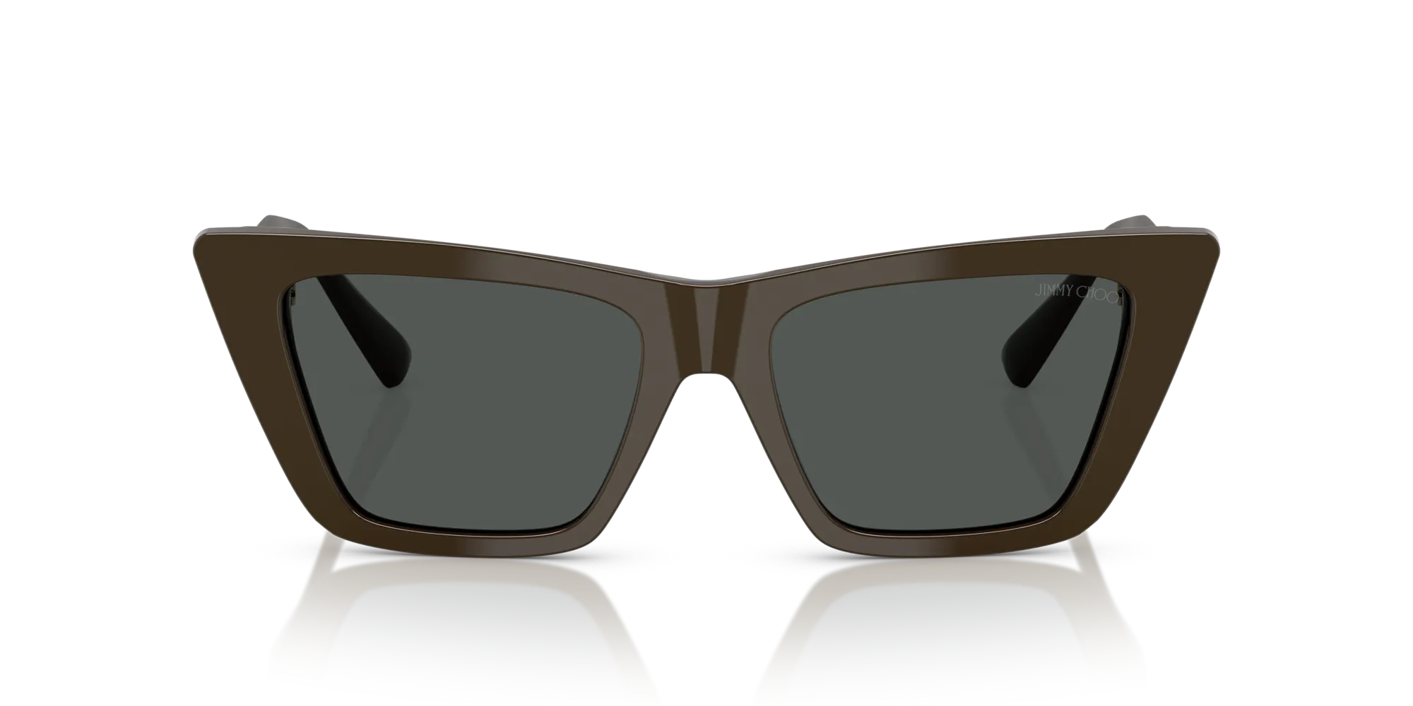 Jimmy Choo JC5028 506087 Occhiali da sole Acetato Verde Grigio Cat Eye Normale - immagine 3